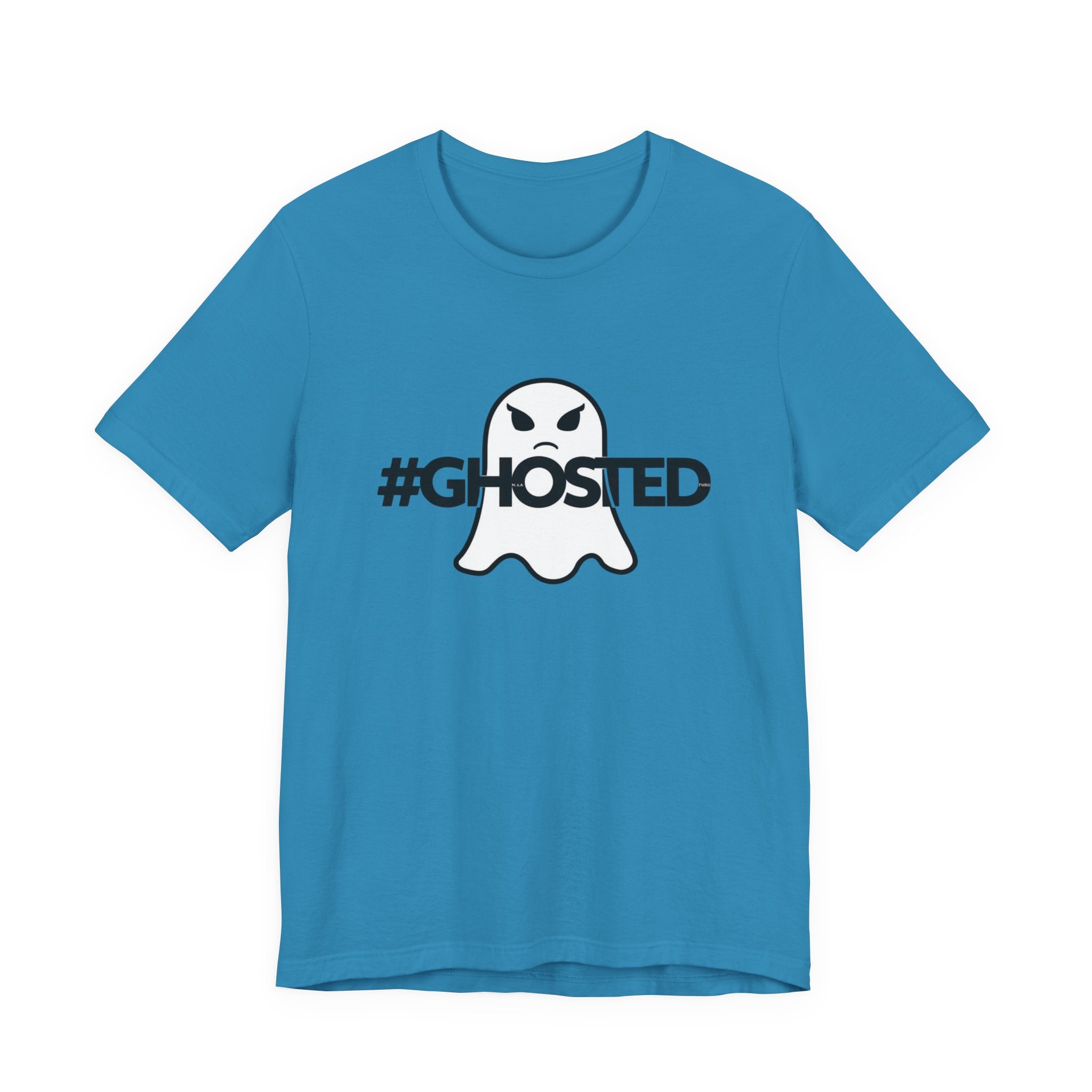 #GHOSTED Unisex Short Sleeve Tee - Trendy Graphic T-Shirt, Casual Wear, Halloween Costume, Gift for Friends, Everyday Fun