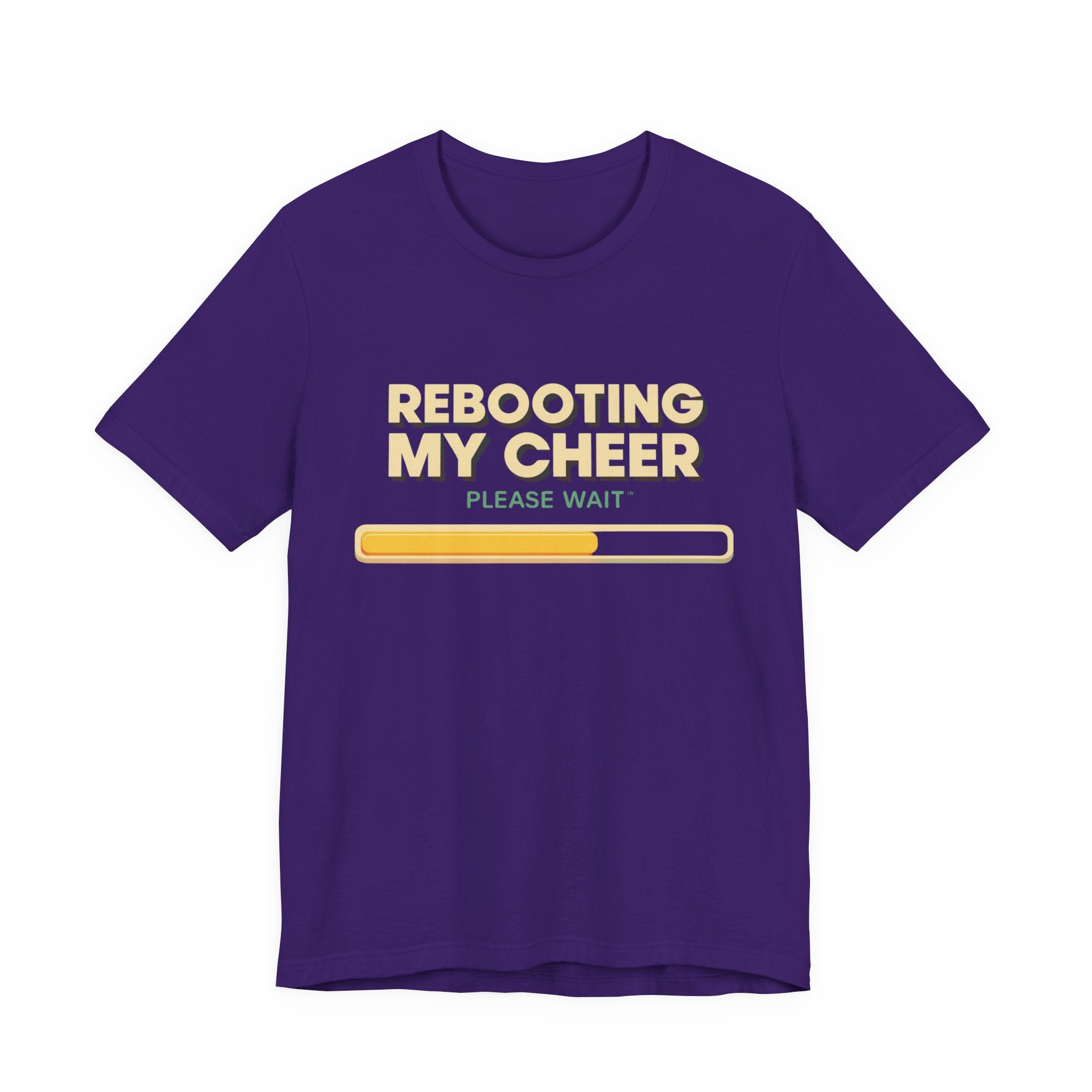 Rebooting My Cheer Tee - Fun Unisex Jersey Short Sleeve Shirt for Casual Comfort