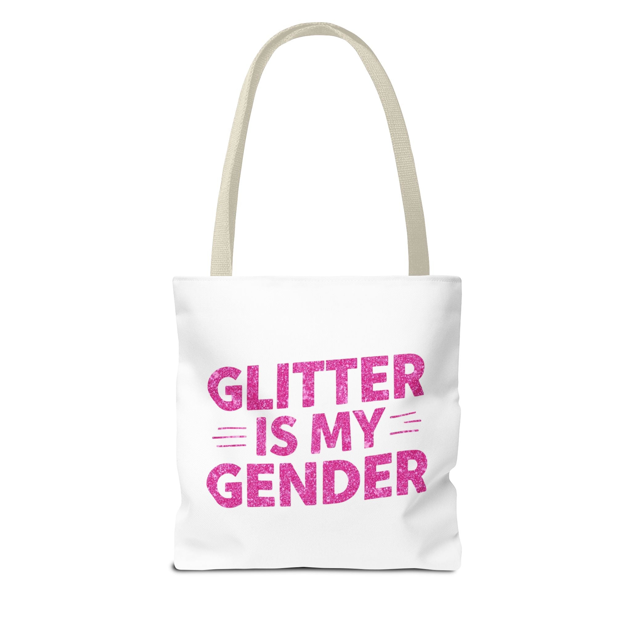 Glitter Is My Gender Tote Bag, Stylish Shopping Tote, LGBTQ+ Pride Accessory, Statement Bag, Eco-Friendly Gift, Daily Use Carryall