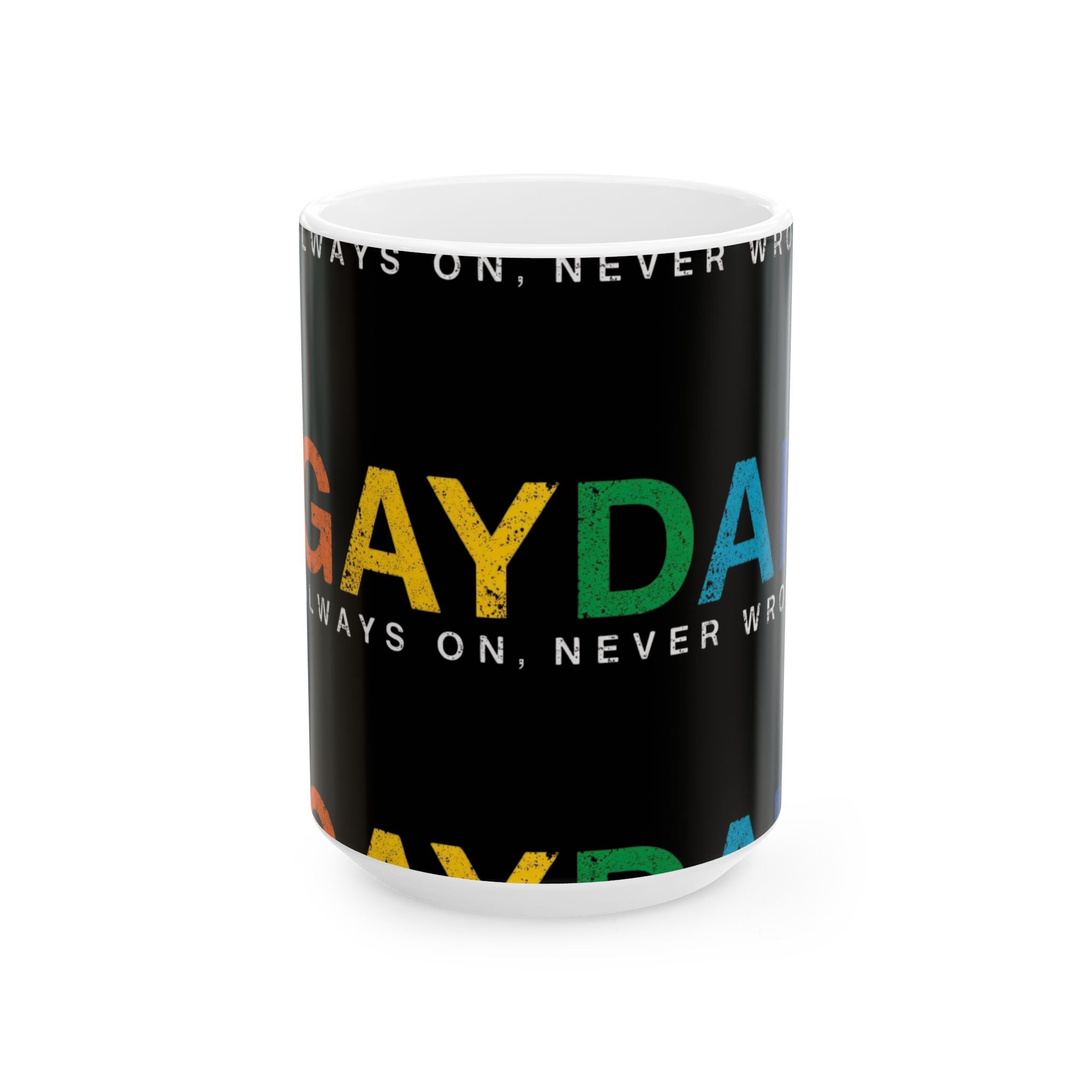 Pride-Themed Ceramic Mug | LGBTQ+ Coffee Cup, Gay Day Gifts, Rainbow Mug, Unique Decor, Everyday Use, Celebrate Equality