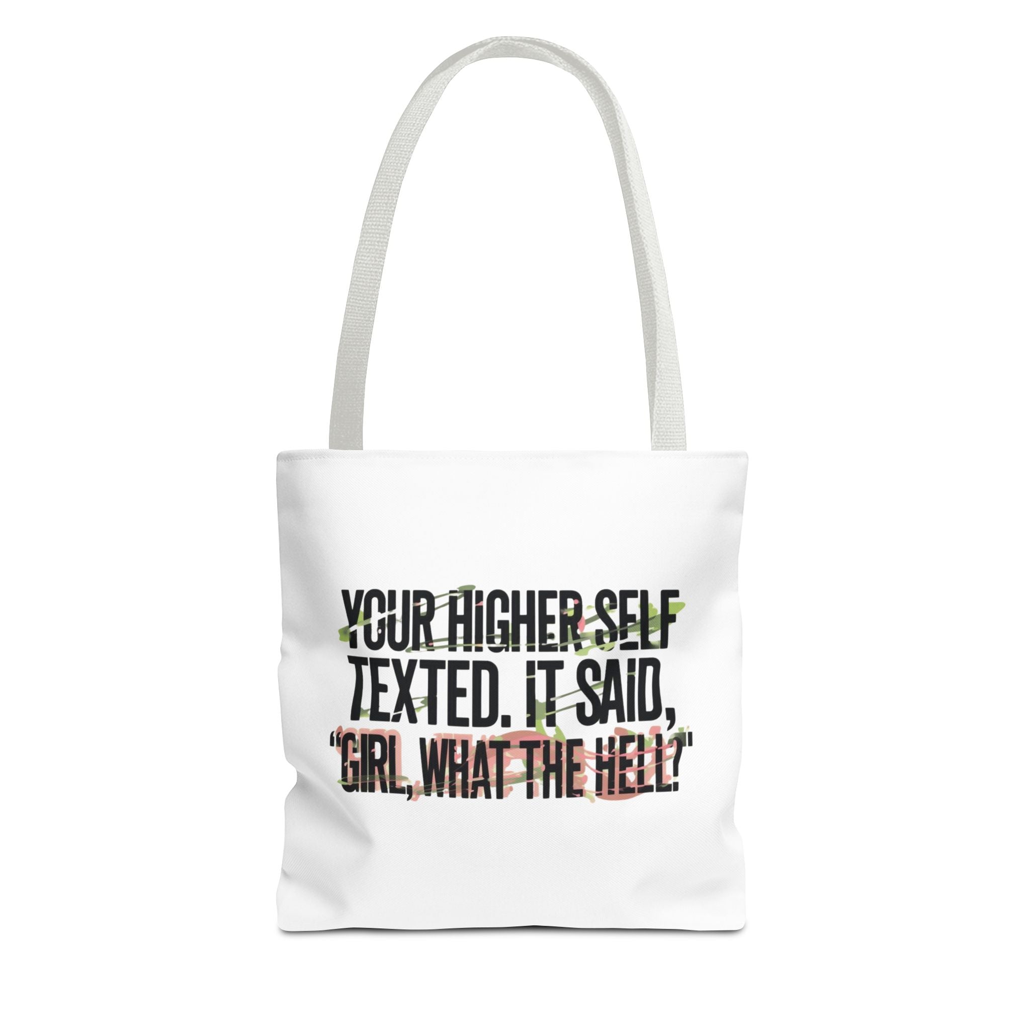 Vibrant Tote Bag - Your Higher Self Texted, Chic Accessory, Gift for Her, Inspirational, Everyday Use, Shopping Bag