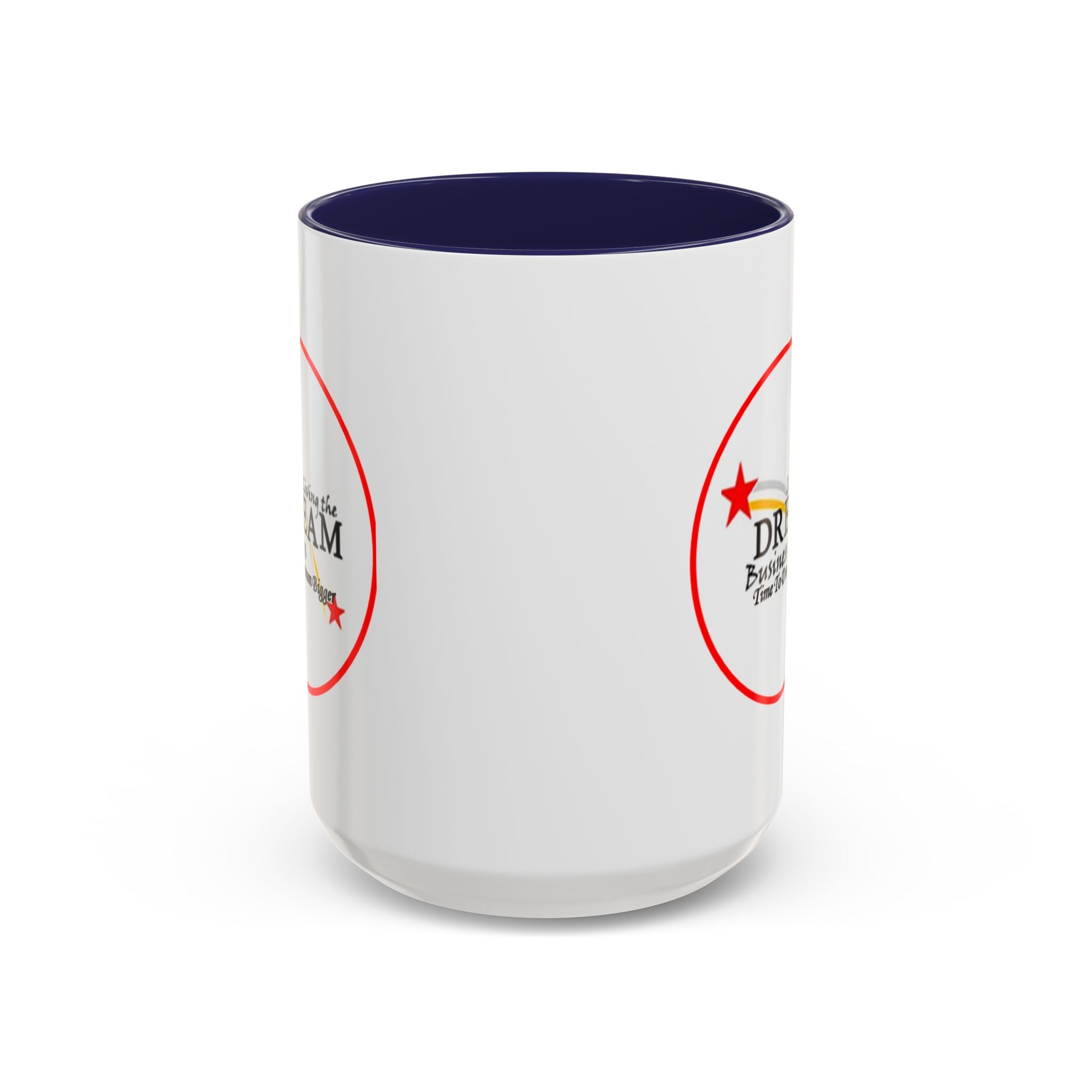 Living the Dream Accent Coffee Mug, Inspirational Mug, Gift for Entrepreneurs, Motivational Drinkware, Unique Coffee Cups, Office Decor