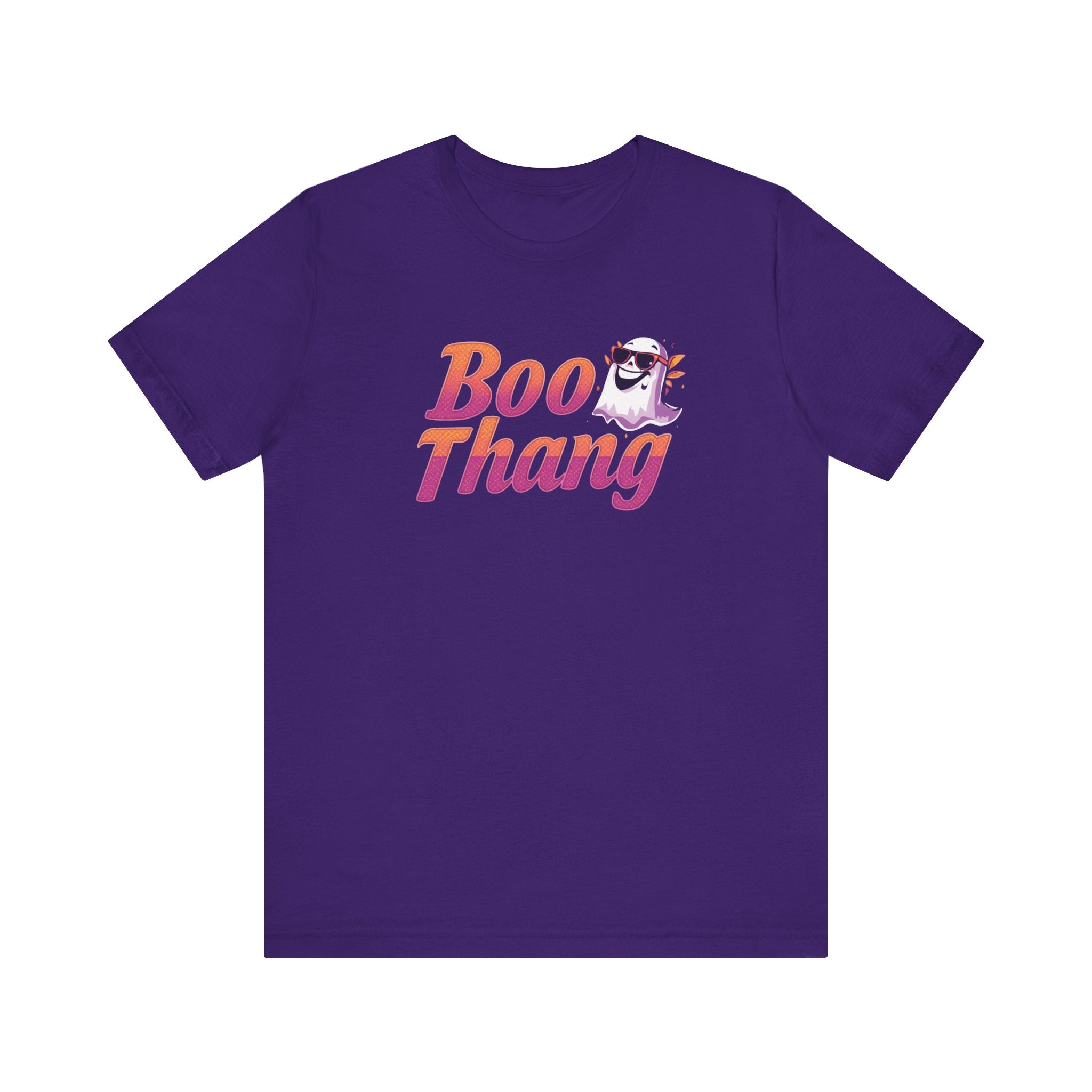Boo Thang Graphic Tee - Fun Unisex Jersey Short Sleeve T-Shirt, Casual Wear, Gift for Friends, Halloween Apparel, Cute Cat Lover Tee