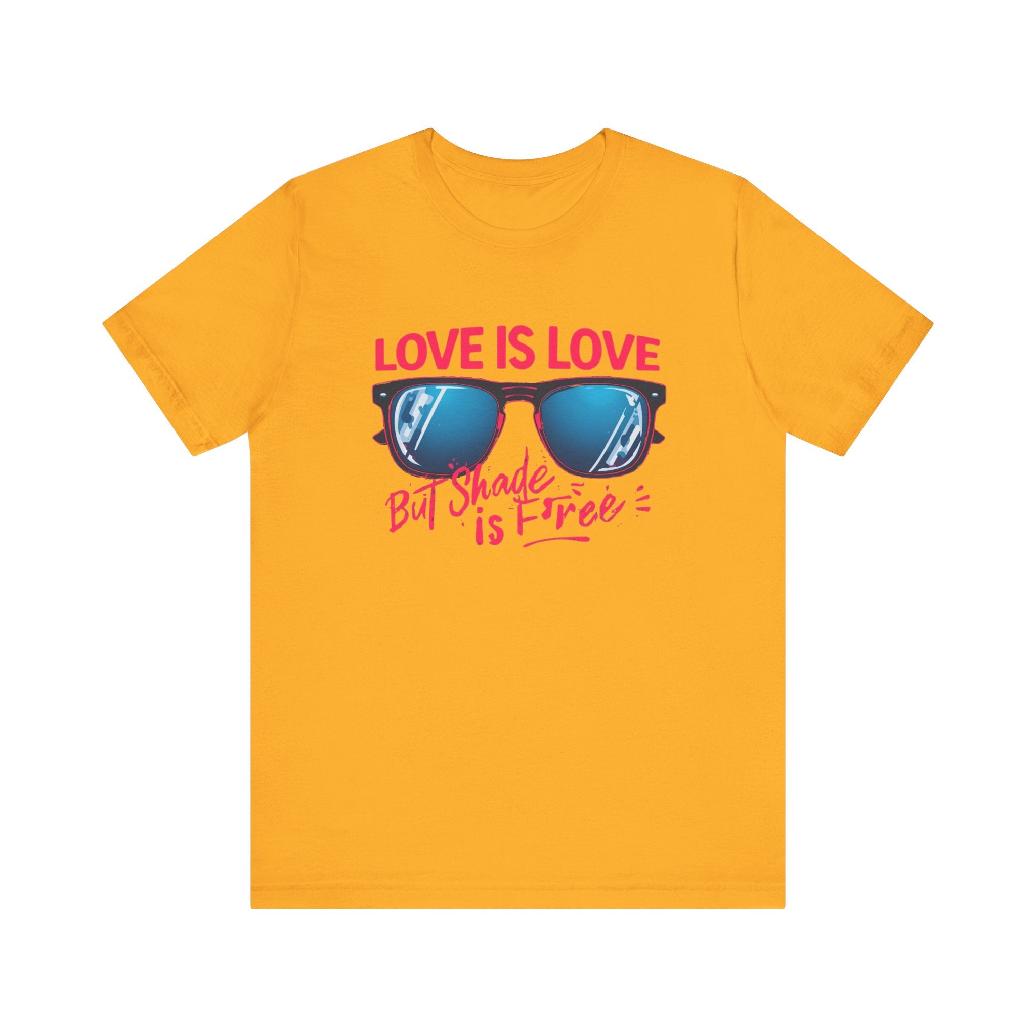 Love is Love Graphic Tee | Unisex Short Sleeve T-Shirt, Pride Apparel, Summer Outfit, LGBTQ+ Gift, Sunglass Design