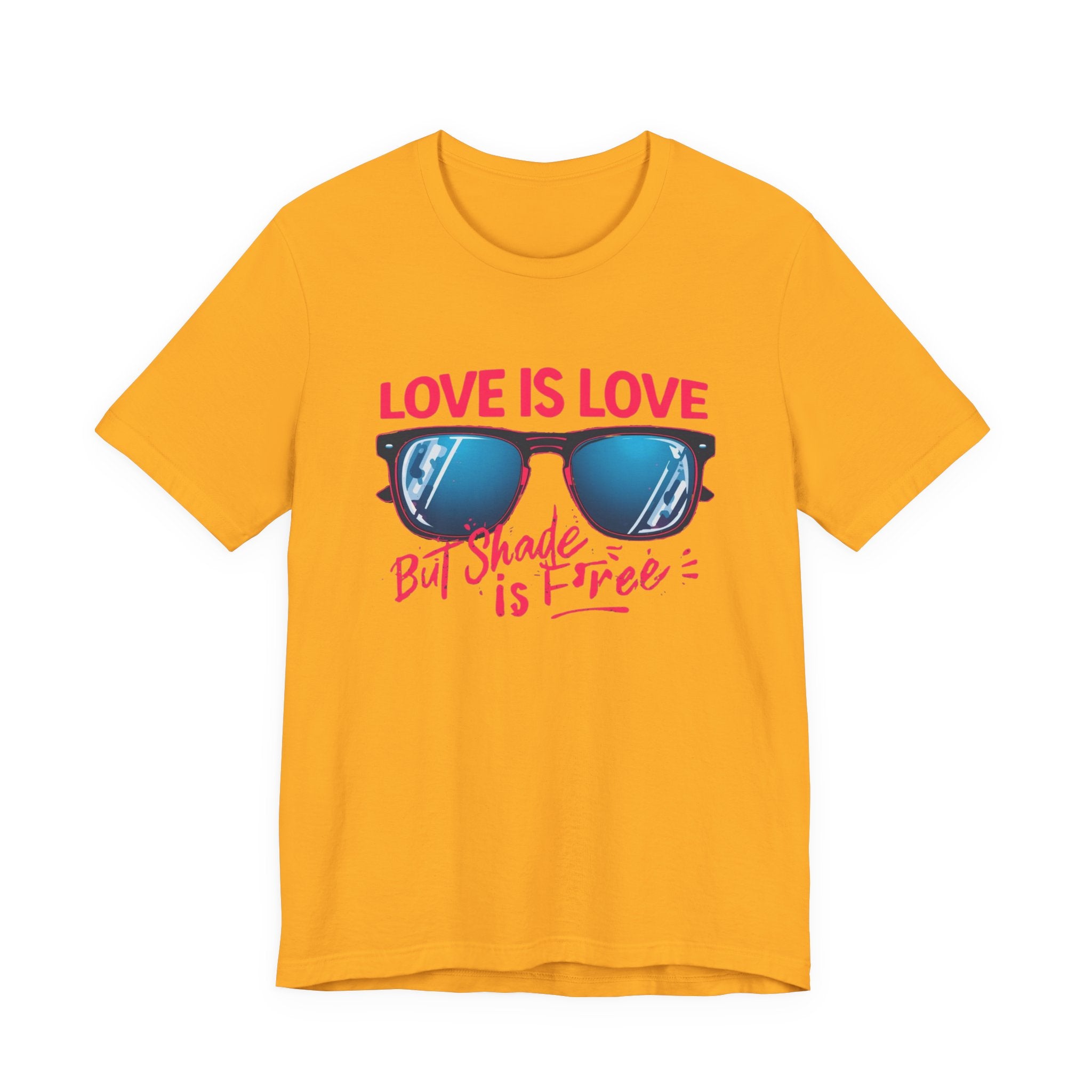 Love is Love Graphic Tee | Unisex Short Sleeve T-Shirt, Pride Apparel, Summer Outfit, LGBTQ+ Gift, Sunglass Design