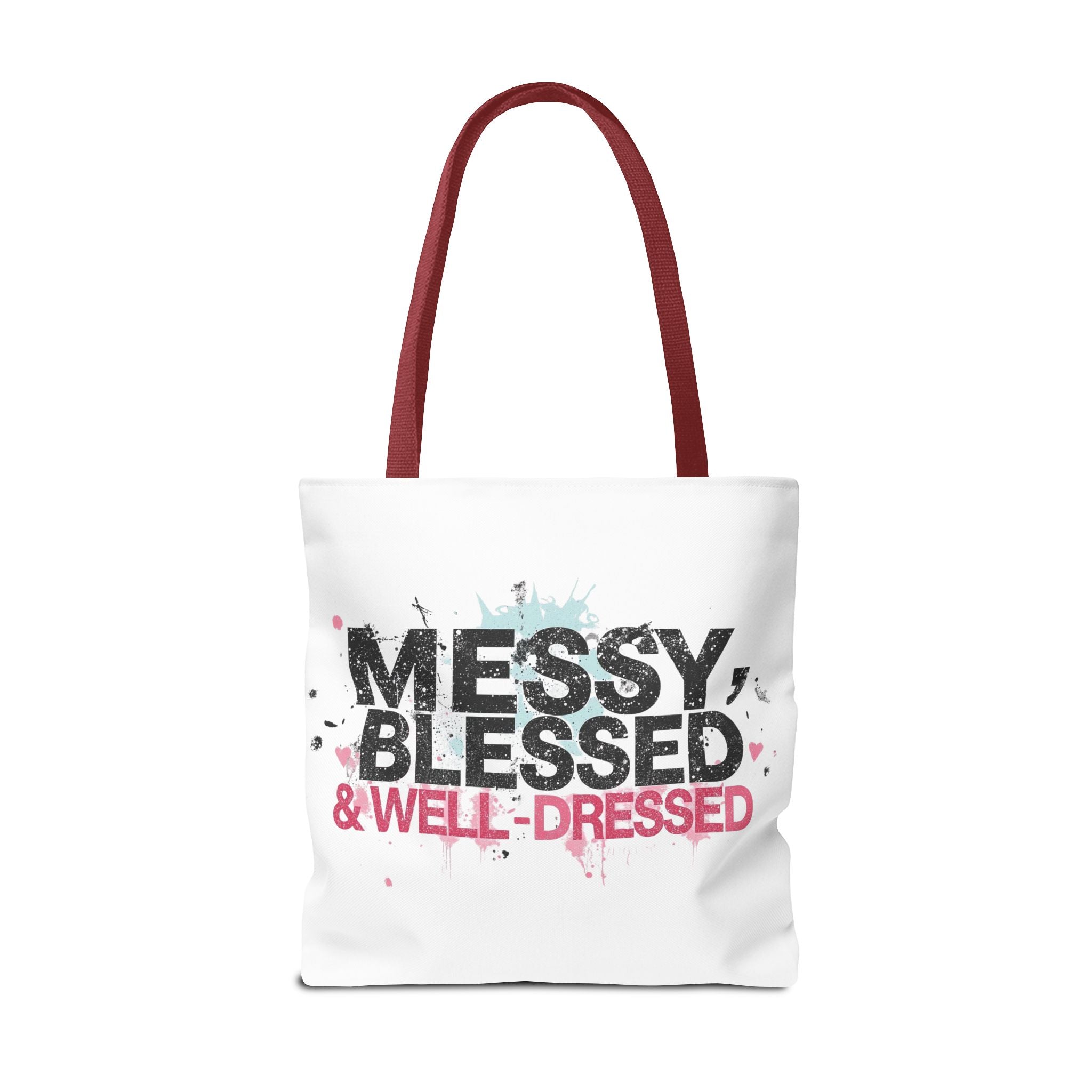 Messy, Blessed & Well-Dressed Tote Bag - Stylish Everyday Companion for Moms, Gifts, Shopping, Beach, Travel