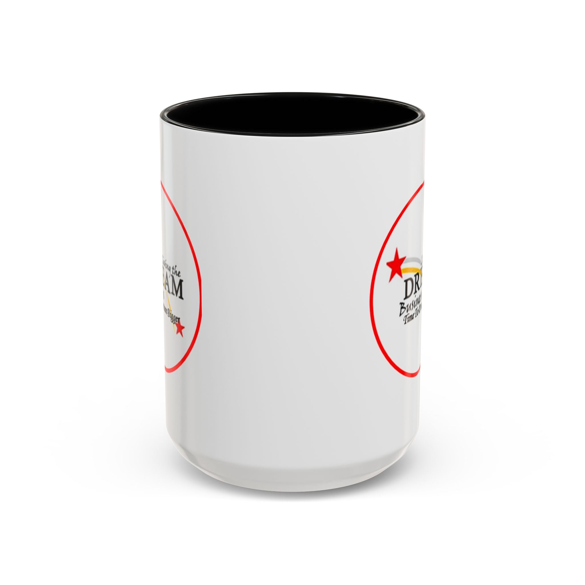 Living the Dream Accent Coffee Mug, Inspirational Mug, Gift for Entrepreneurs, Motivational Drinkware, Unique Coffee Cups, Office Decor