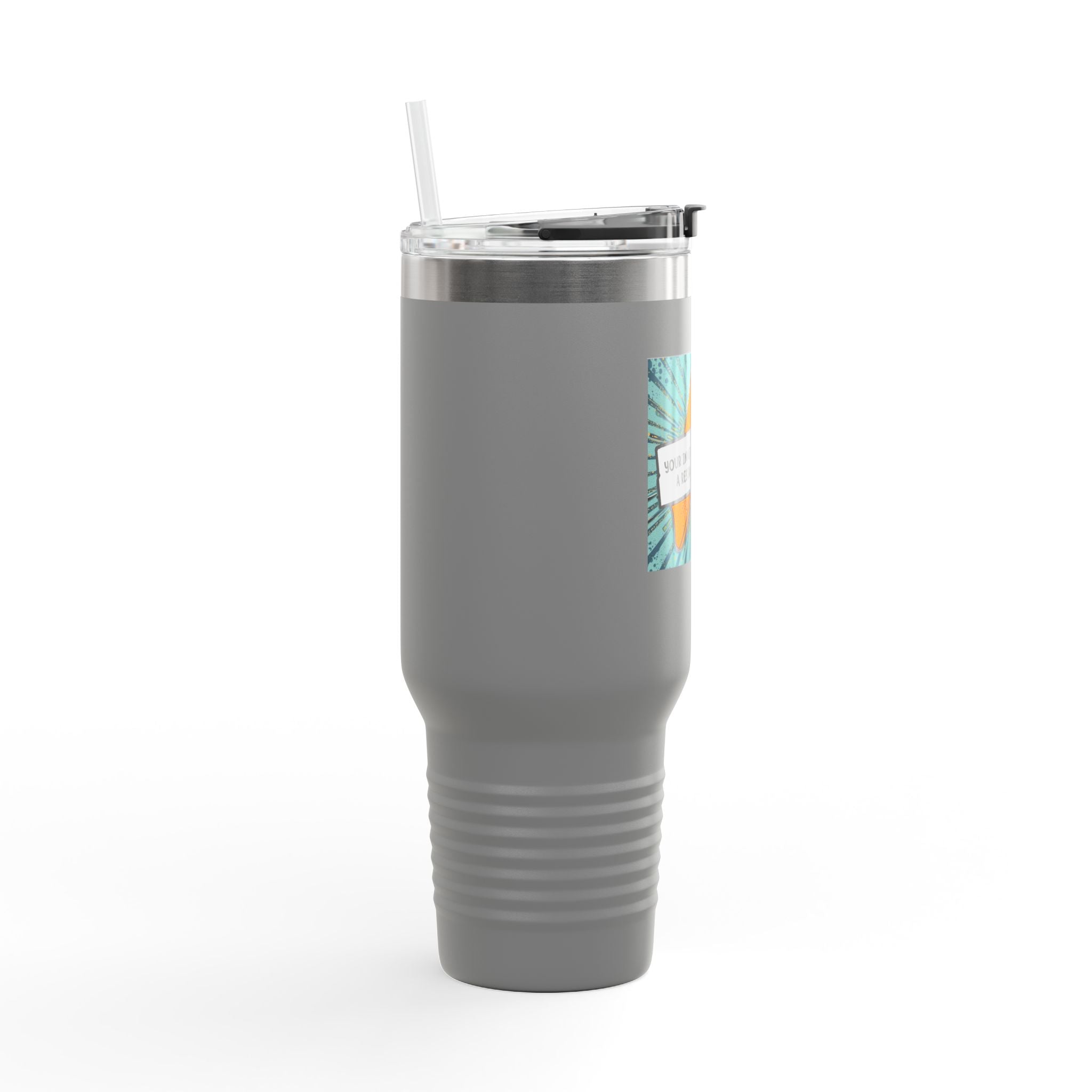Vibrant Insulated Travel Mug, Adventure-Ready Drinkware, Perfect Gift for Coffee Lovers, Eco-Friendly Travel Mug, Fun Summer Accessory