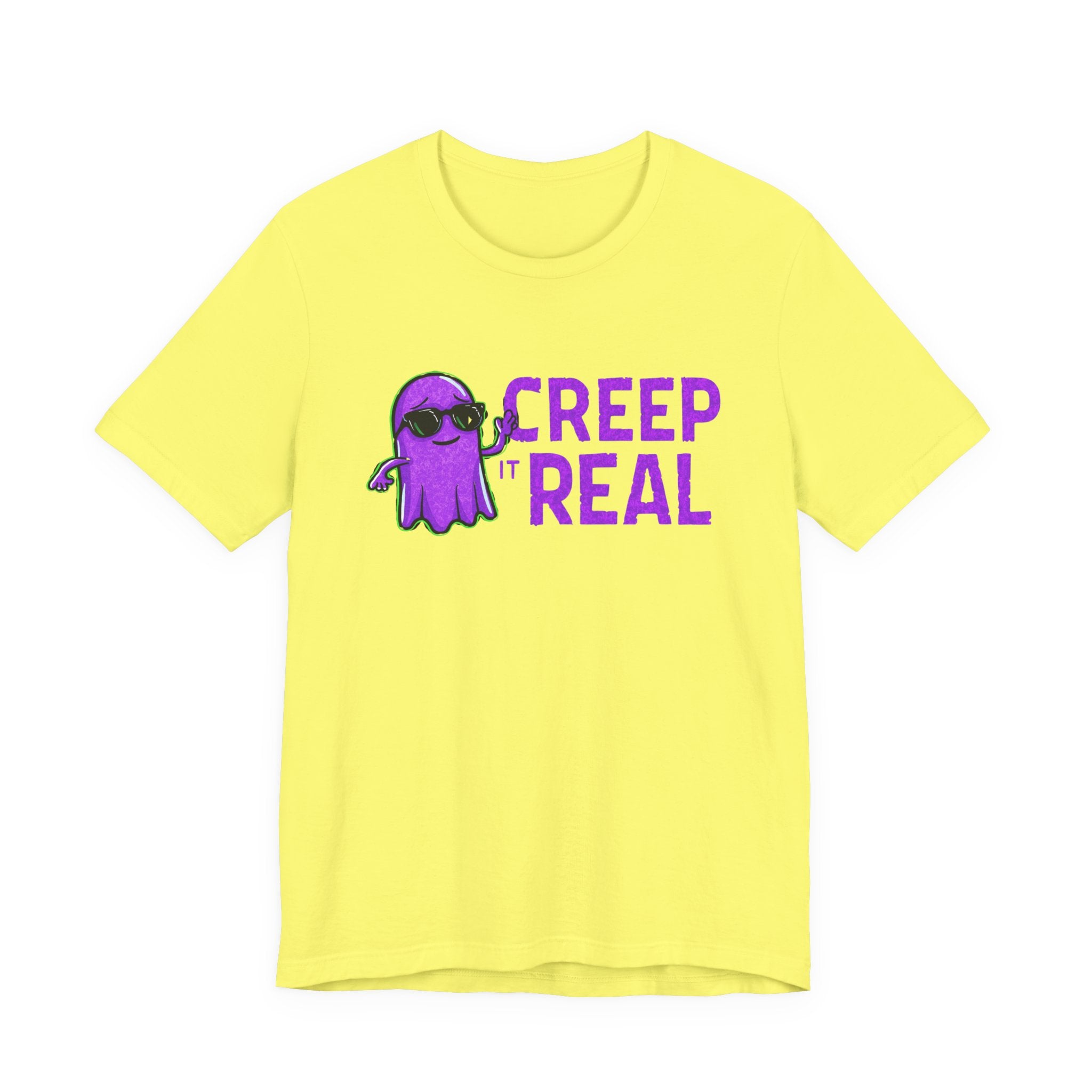 Creep It Real Ghost Tee, Halloween Shirt, Funny Tee, Unisex Casual Wear, Gift for Ghost Lovers