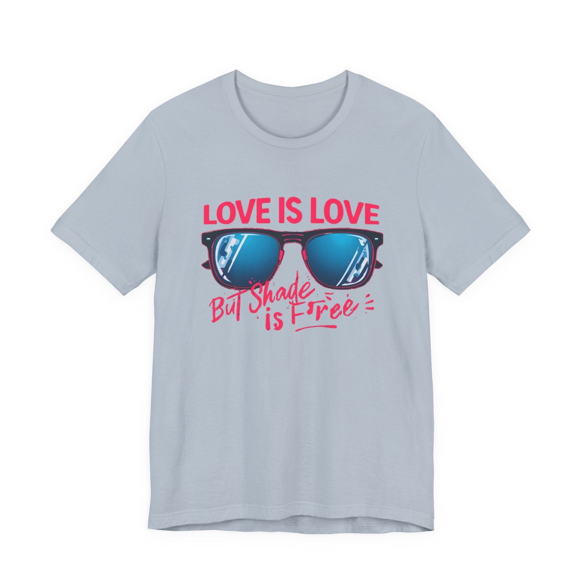 Love is Love Graphic Tee | Unisex Short Sleeve T-Shirt, Pride Apparel, Summer Outfit, LGBTQ+ Gift, Sunglass Design