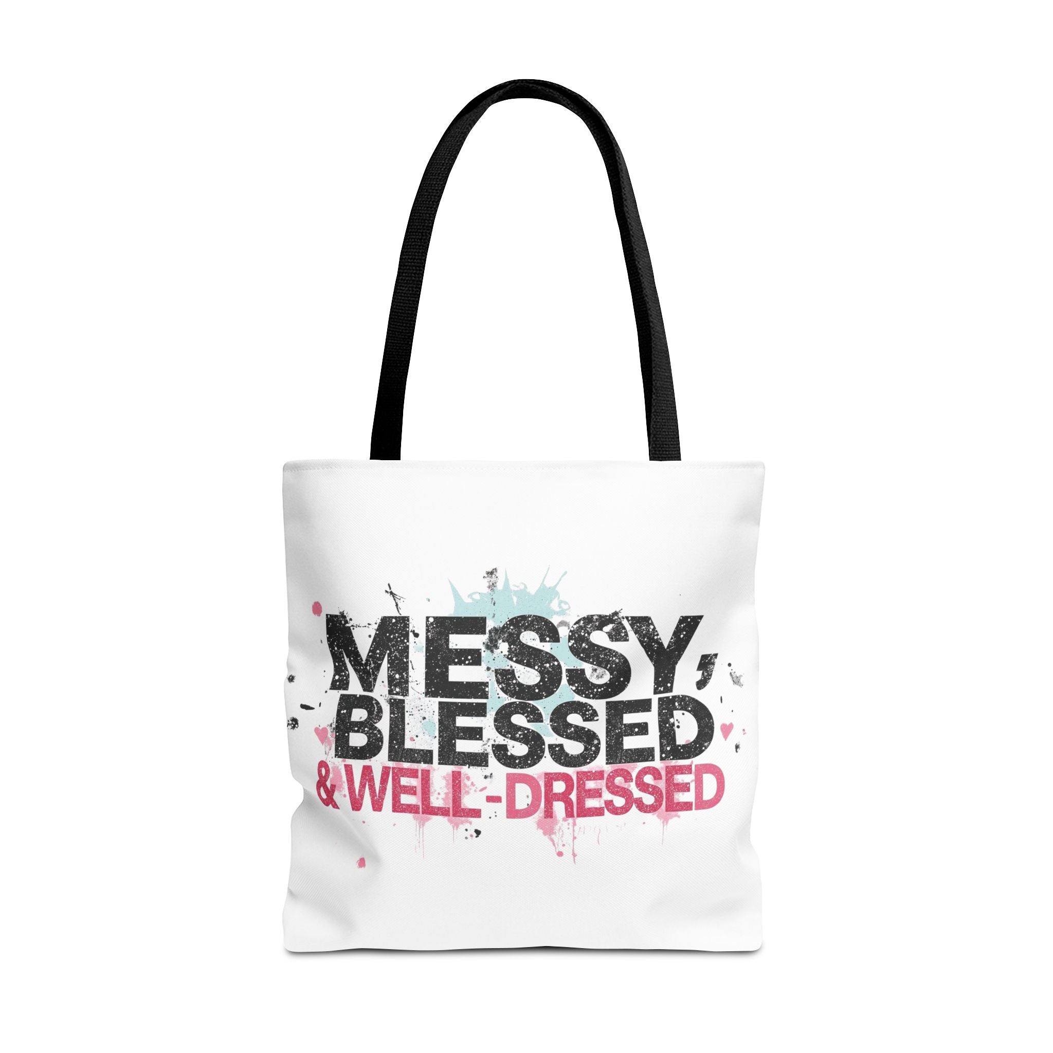 Messy, Blessed & Well-Dressed Tote Bag - Stylish Everyday Companion for Moms, Gifts, Shopping, Beach, Travel