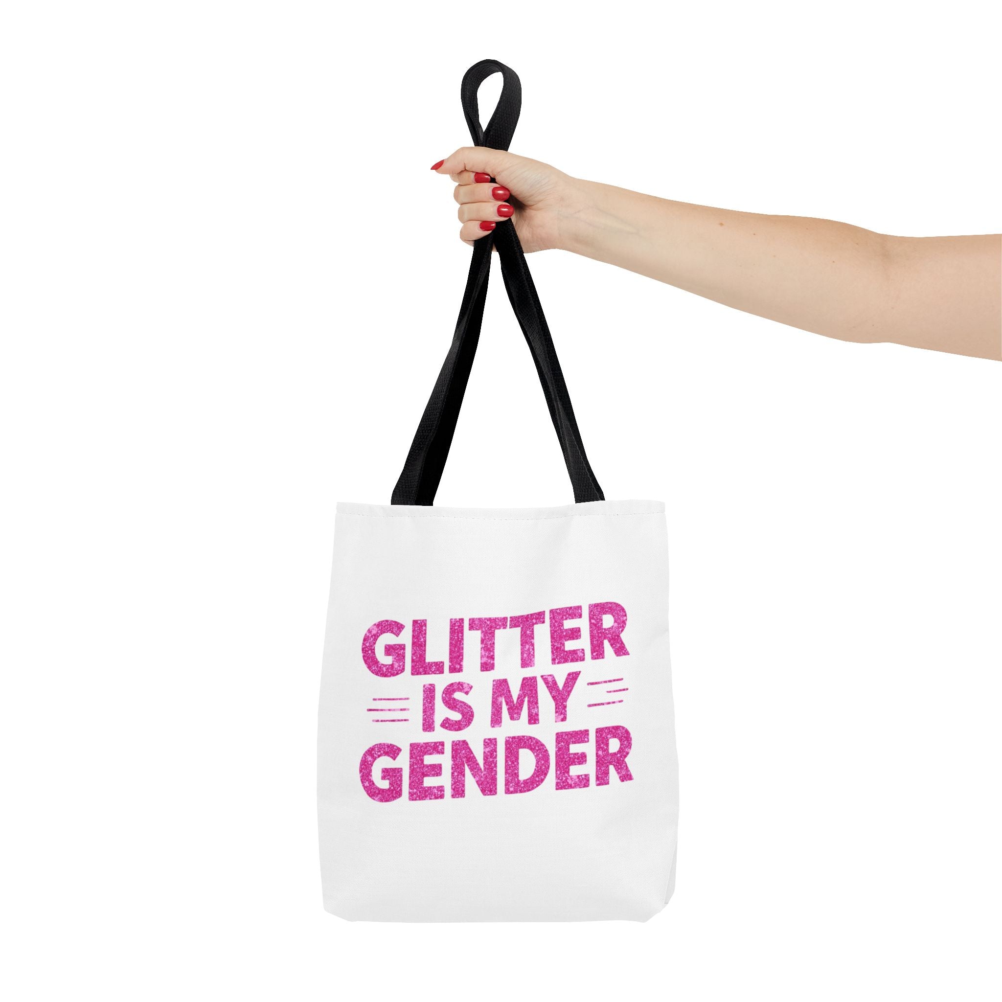 Glitter Is My Gender Tote Bag, Stylish Shopping Tote, LGBTQ+ Pride Accessory, Statement Bag, Eco-Friendly Gift, Daily Use Carryall