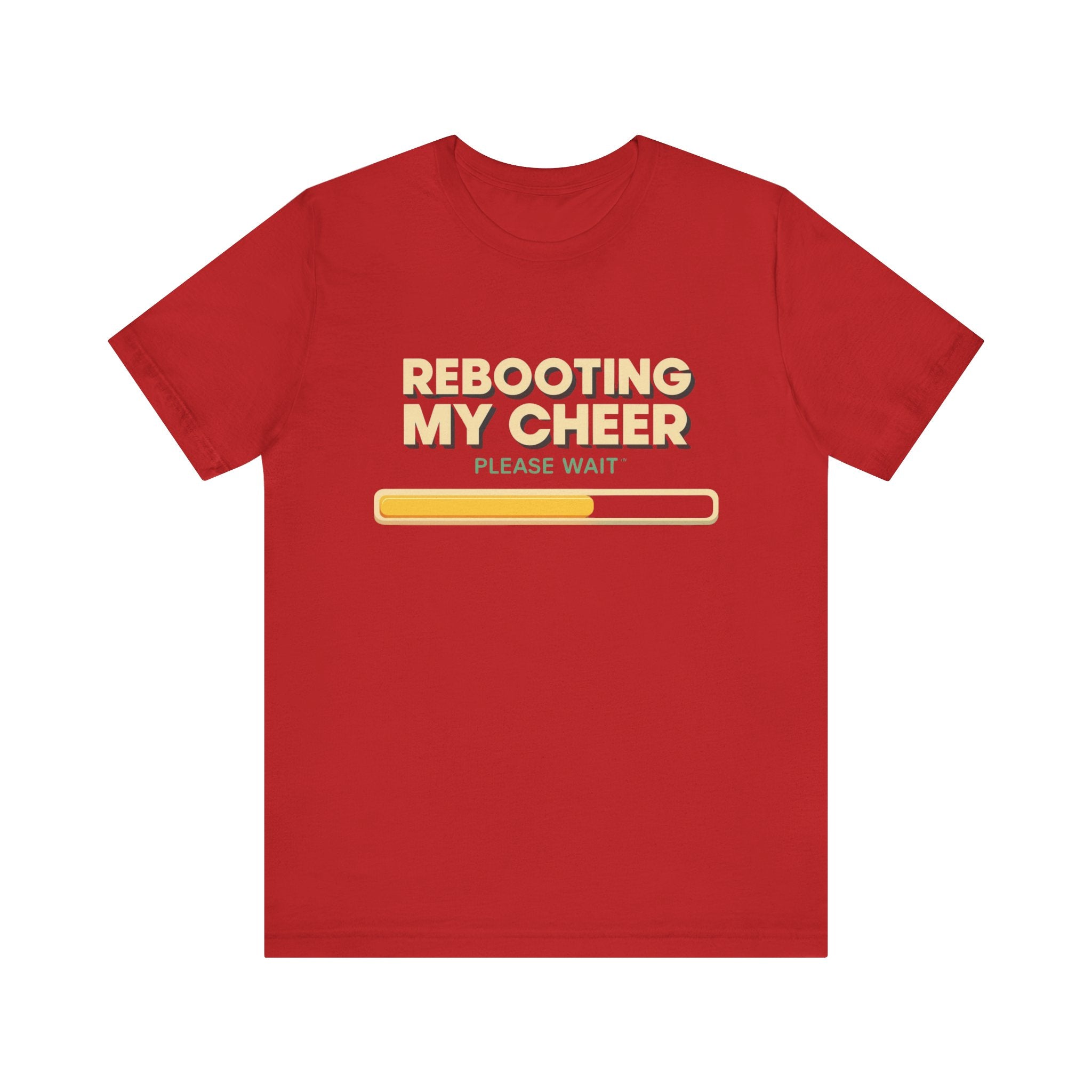 Rebooting My Cheer Tee - Fun Unisex Jersey Short Sleeve Shirt for Casual Comfort
