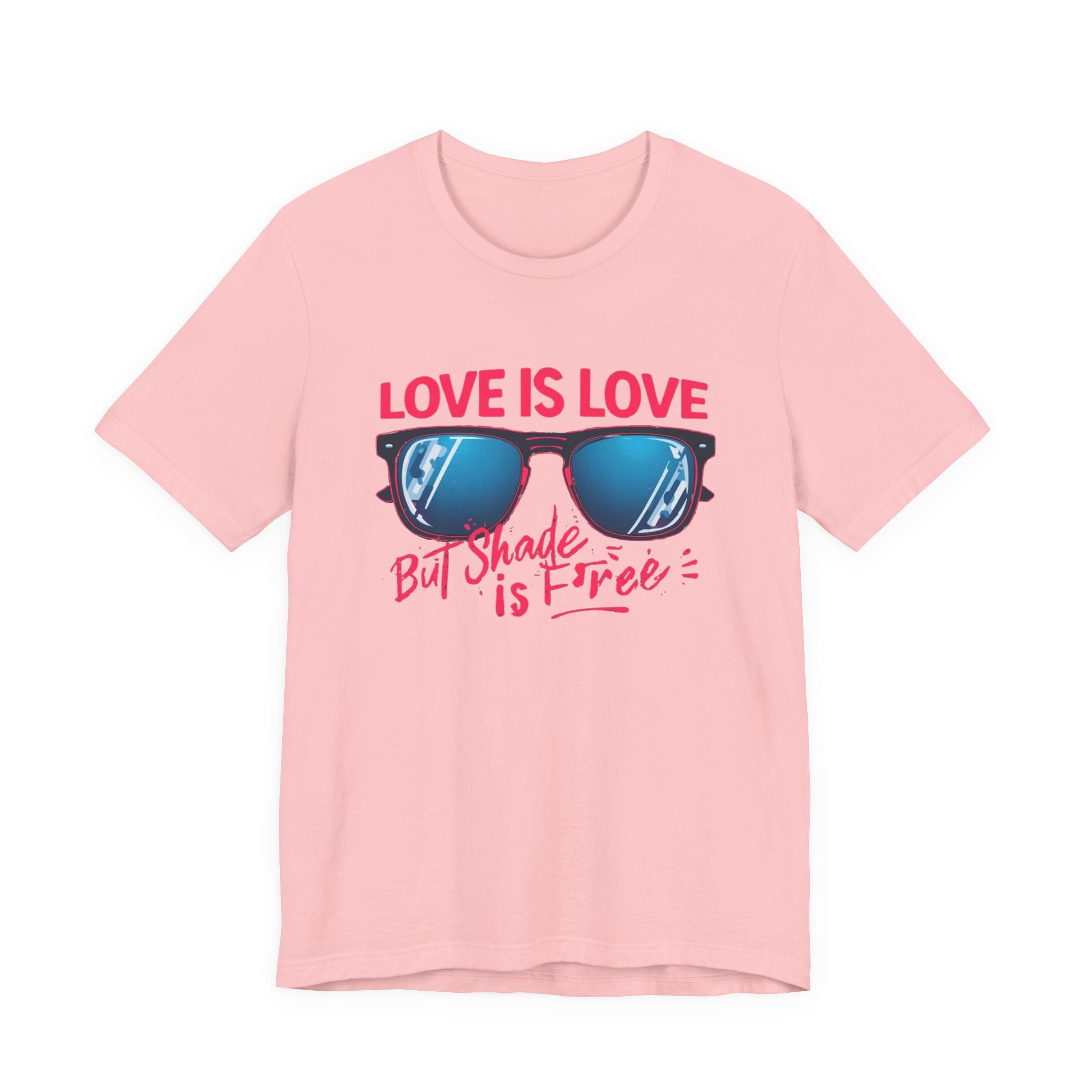 Love is Love Graphic Tee | Unisex Short Sleeve T-Shirt, Pride Apparel, Summer Outfit, LGBTQ+ Gift, Sunglass Design