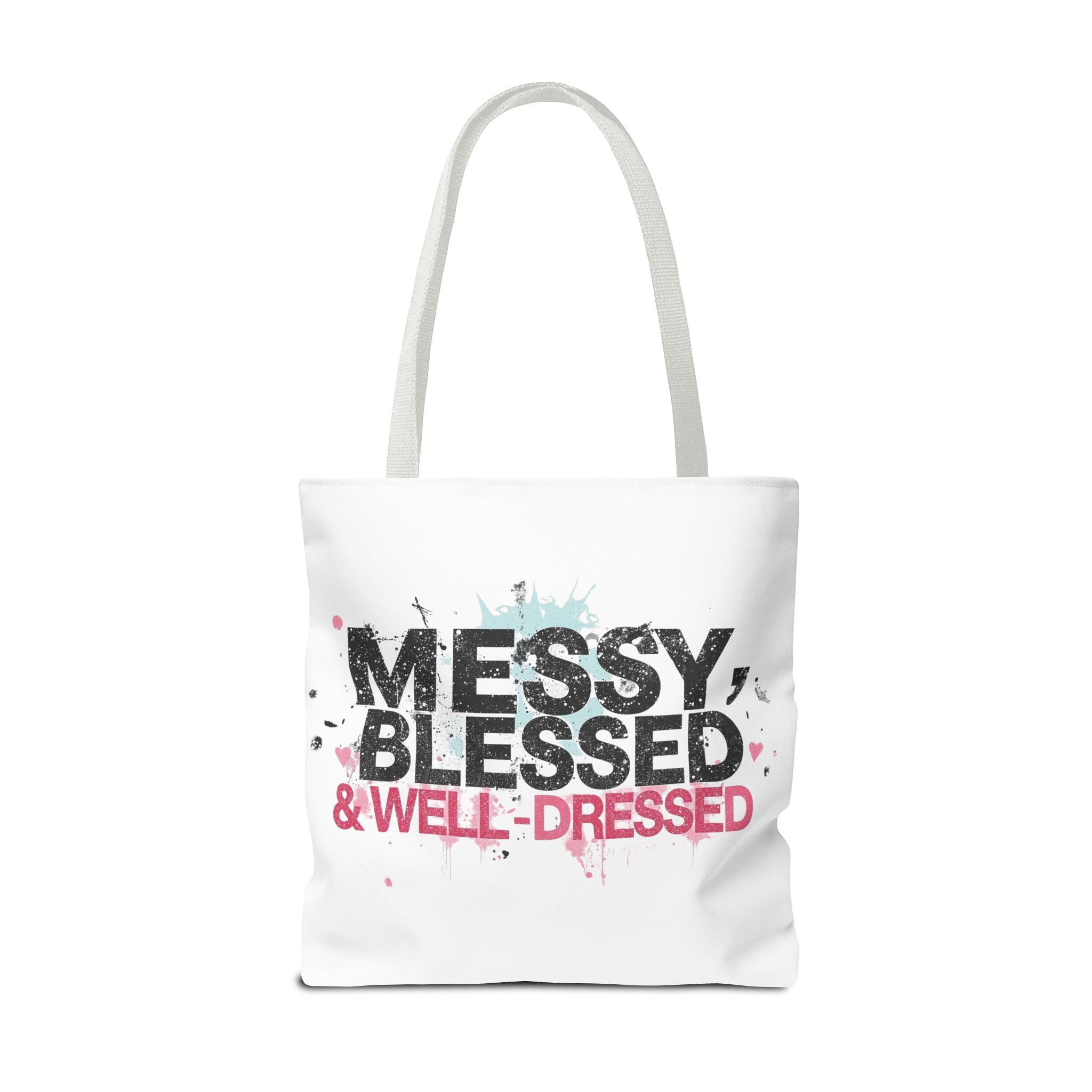 Messy, Blessed & Well-Dressed Tote Bag - Stylish Everyday Companion for Moms, Gifts, Shopping, Beach, Travel