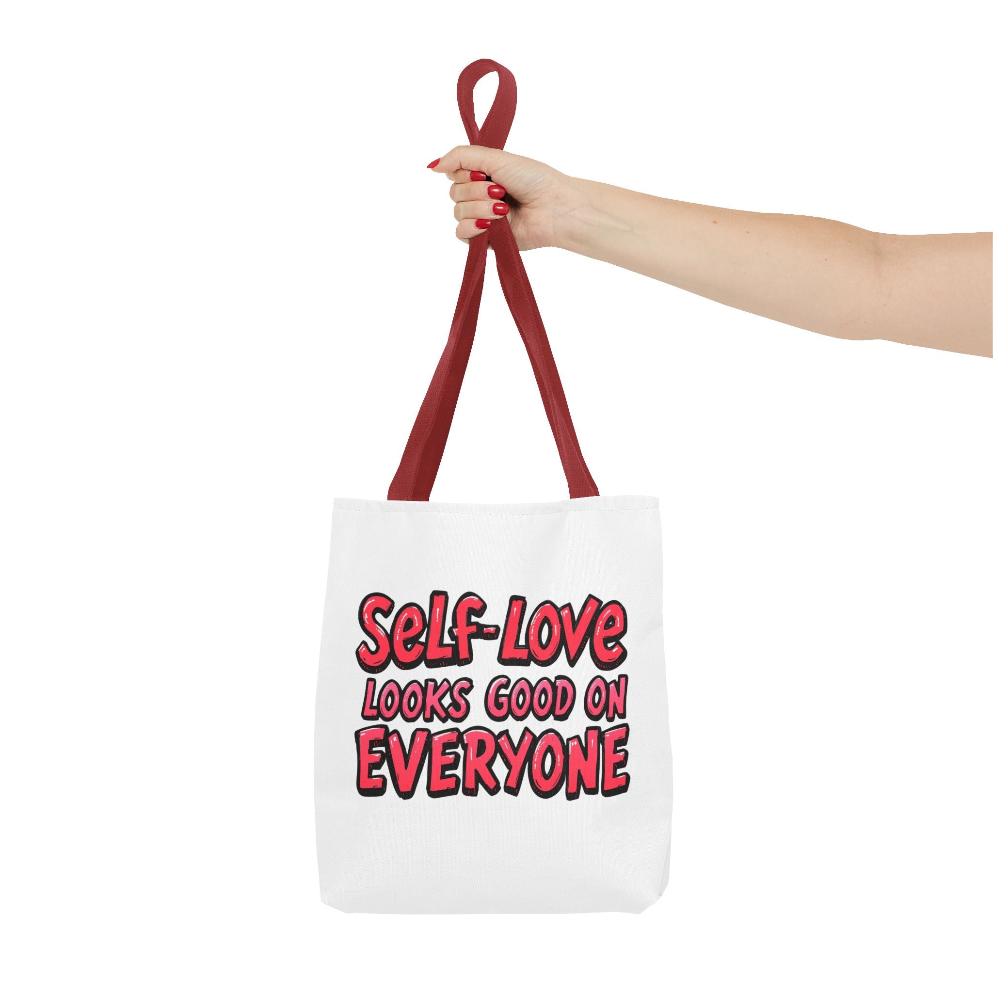 Self-Love Tote Bag, Motivational Bag, Gift for Her, Eco-Friendly Carryall, Affirmation Tote