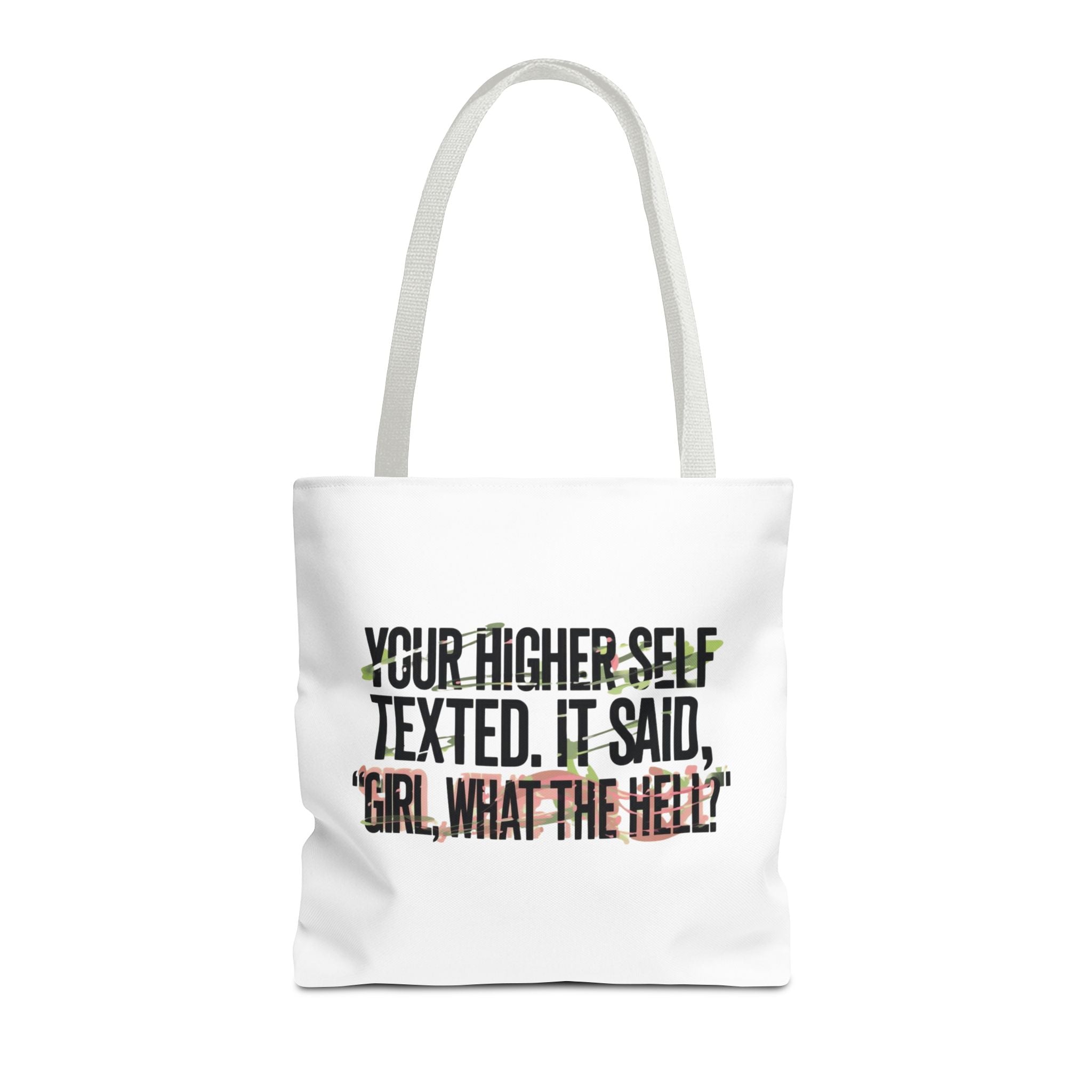 Vibrant Tote Bag - Your Higher Self Texted, Chic Accessory, Gift for Her, Inspirational, Everyday Use, Shopping Bag