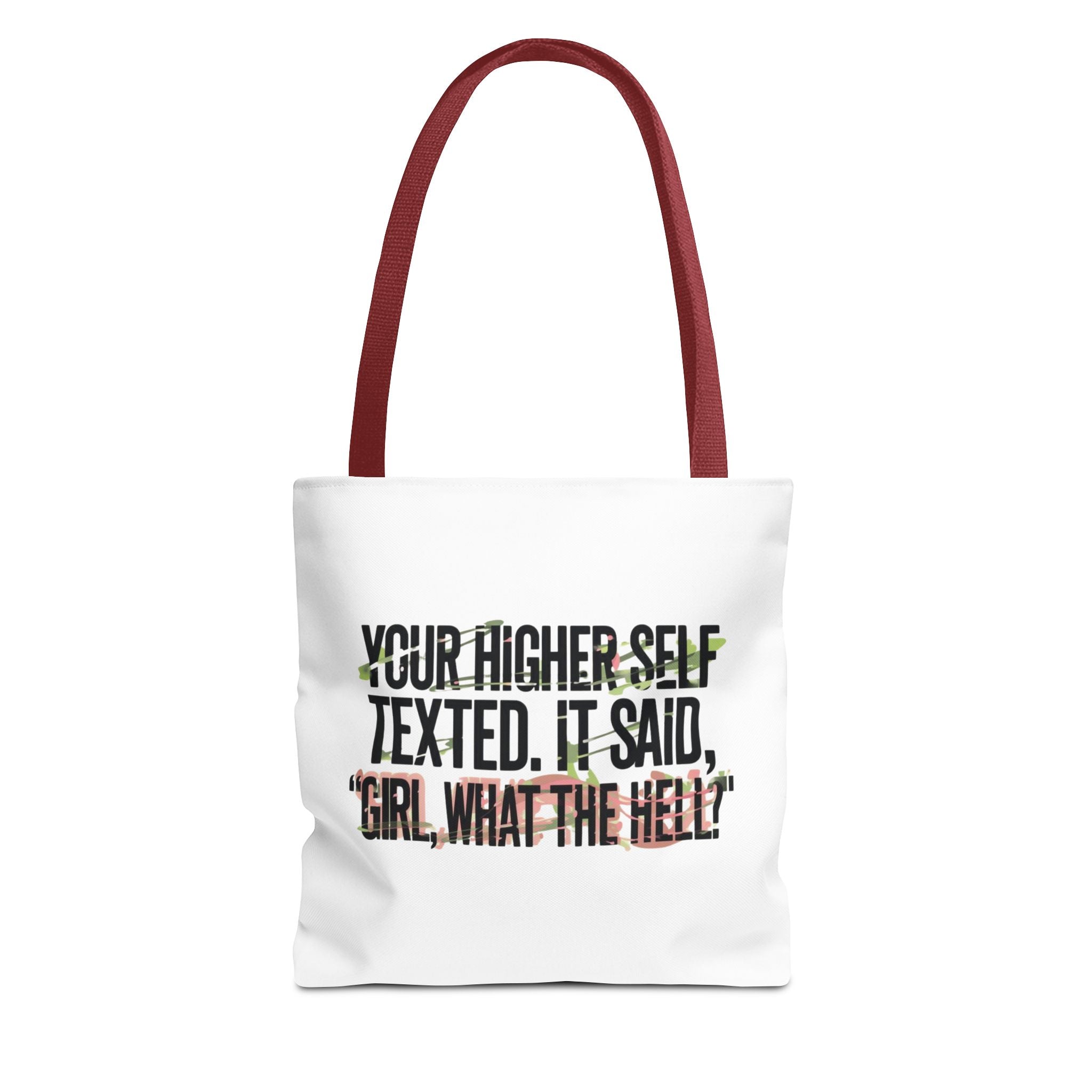 Vibrant Tote Bag - Your Higher Self Texted, Chic Accessory, Gift for Her, Inspirational, Everyday Use, Shopping Bag