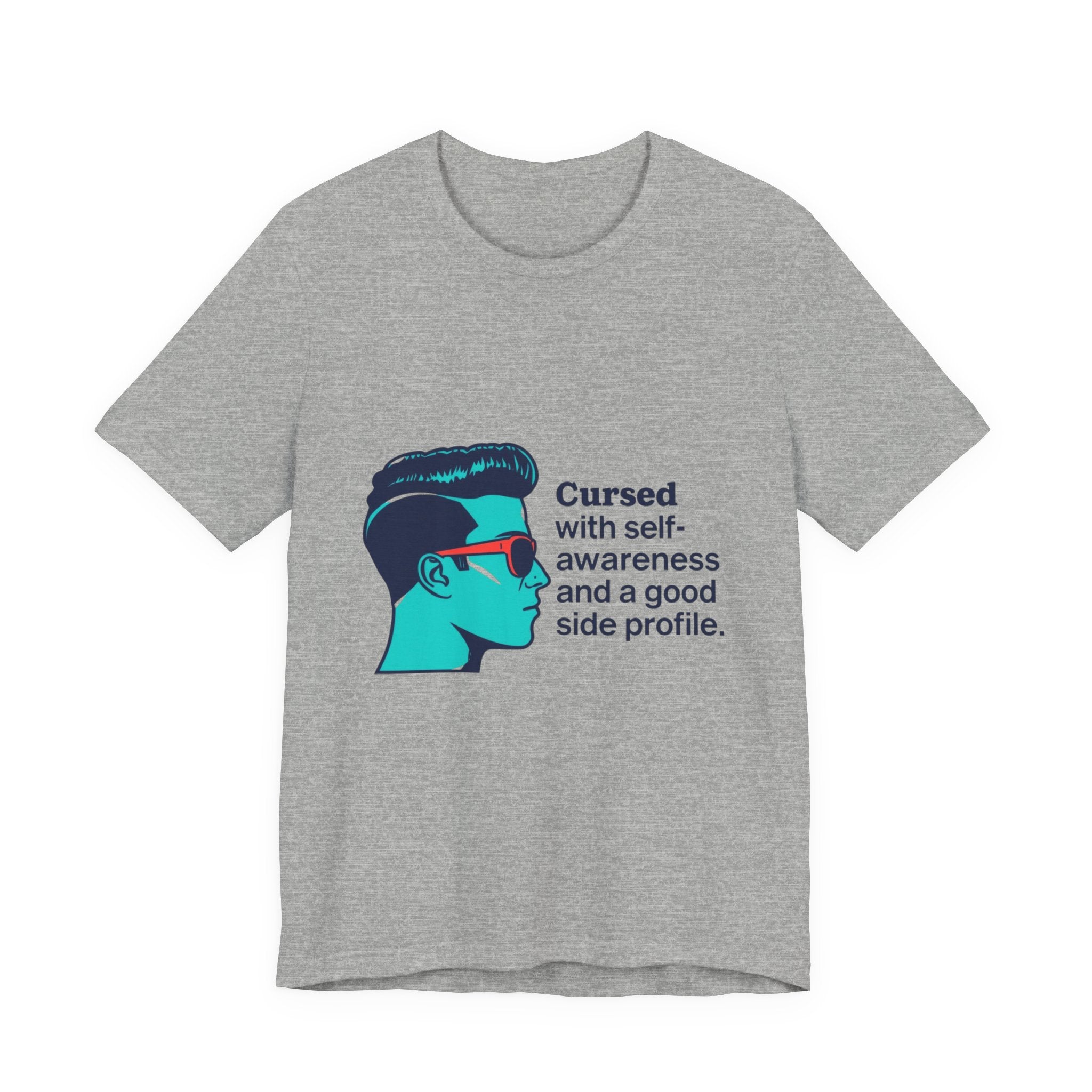 Cursed Self-Awareness T-Shirt, Funny Tee, Gift for Him, Casual Wear, Humor Shirt, Unique Gift Idea