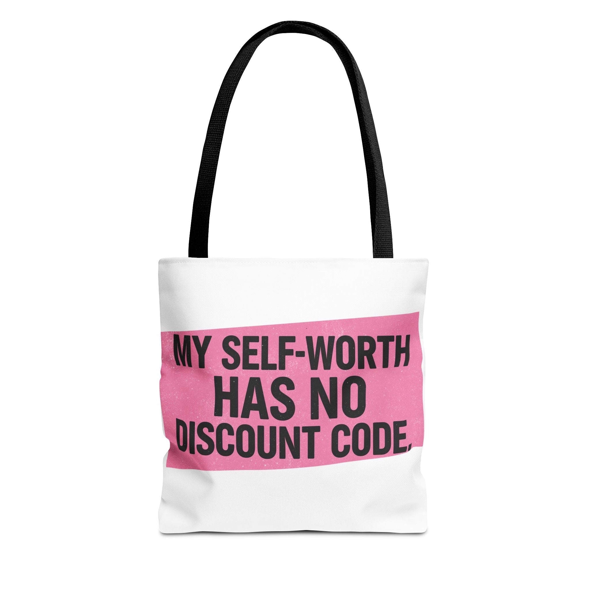 My Self-Worth Has No Discount Code - Empowering Tote Bag, Self love and body positive inspirational tote