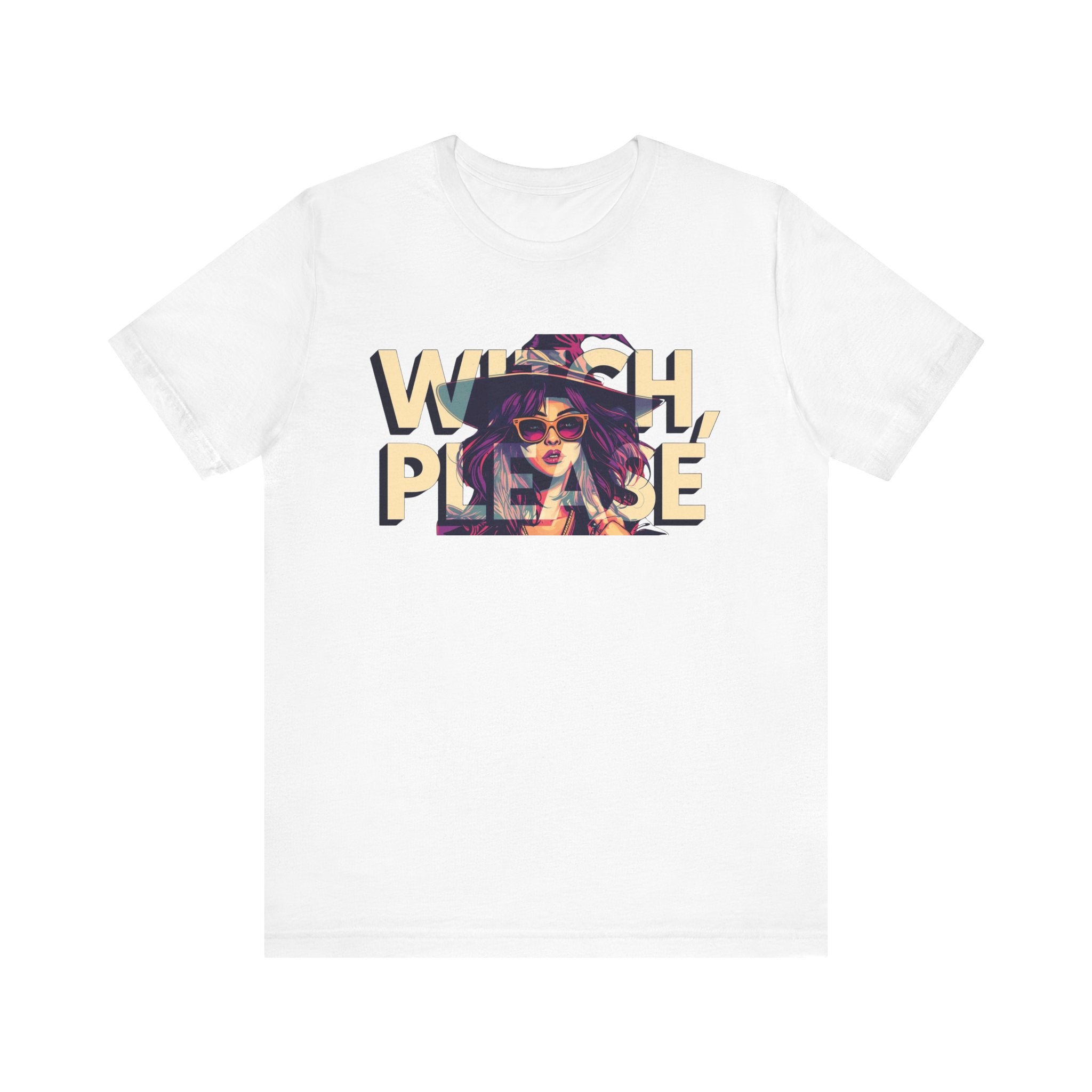 "Witch Please" Funny Halloween Tee, Unisex Jersey Short Sleeve Tee