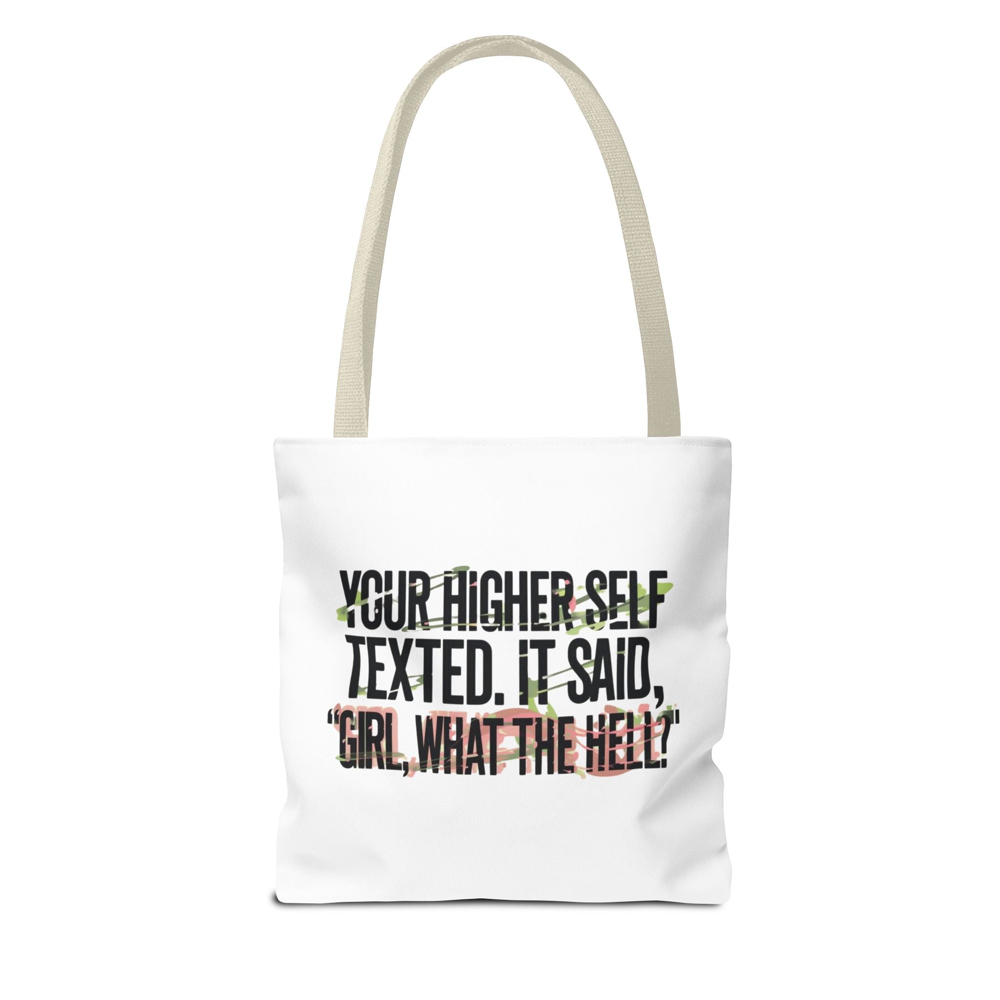 Vibrant Tote Bag - Your Higher Self Texted, Chic Accessory, Gift for Her, Inspirational, Everyday Use, Shopping Bag