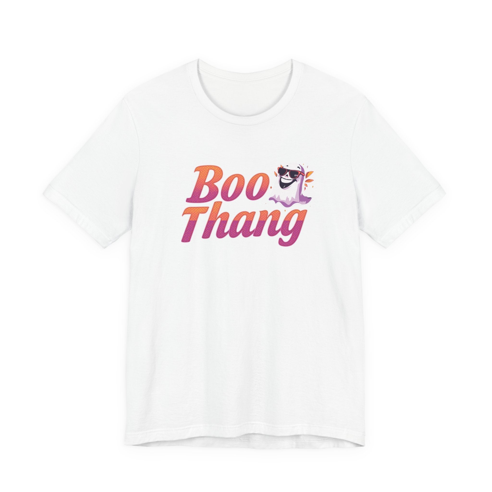 Boo Thang Graphic Tee - Fun Unisex Jersey Short Sleeve T-Shirt, Casual Wear, Gift for Friends, Halloween Apparel, Cute Cat Lover Tee