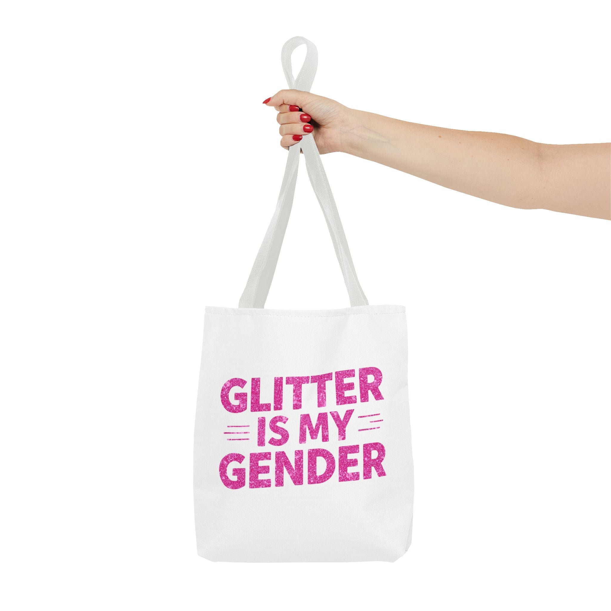 Glitter Is My Gender Tote Bag, Stylish Shopping Tote, LGBTQ+ Pride Accessory, Statement Bag, Eco-Friendly Gift, Daily Use Carryall