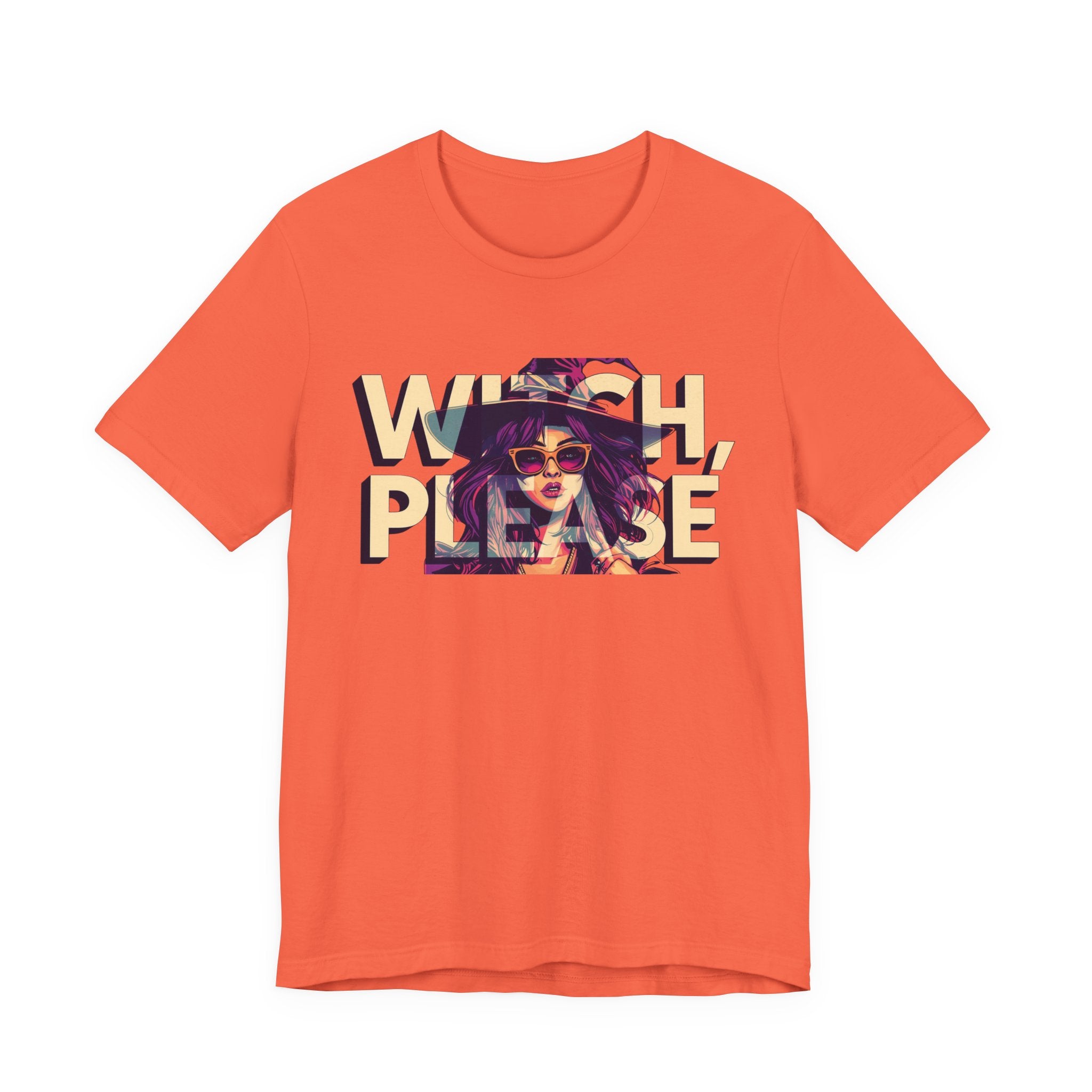 "Witch Please" Funny Halloween Tee, Unisex Jersey Short Sleeve Tee