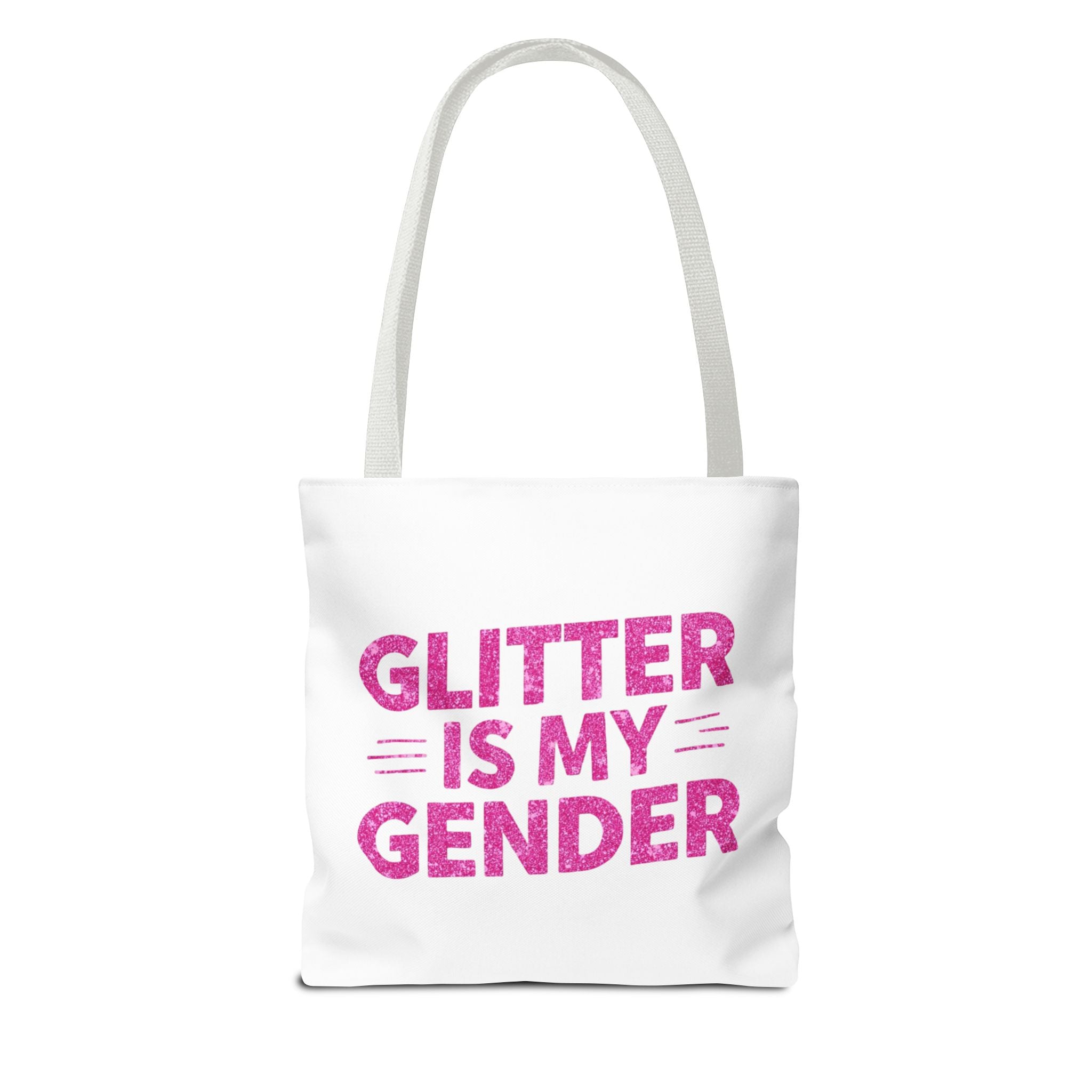 Glitter Is My Gender Tote Bag, Stylish Shopping Tote, LGBTQ+ Pride Accessory, Statement Bag, Eco-Friendly Gift, Daily Use Carryall
