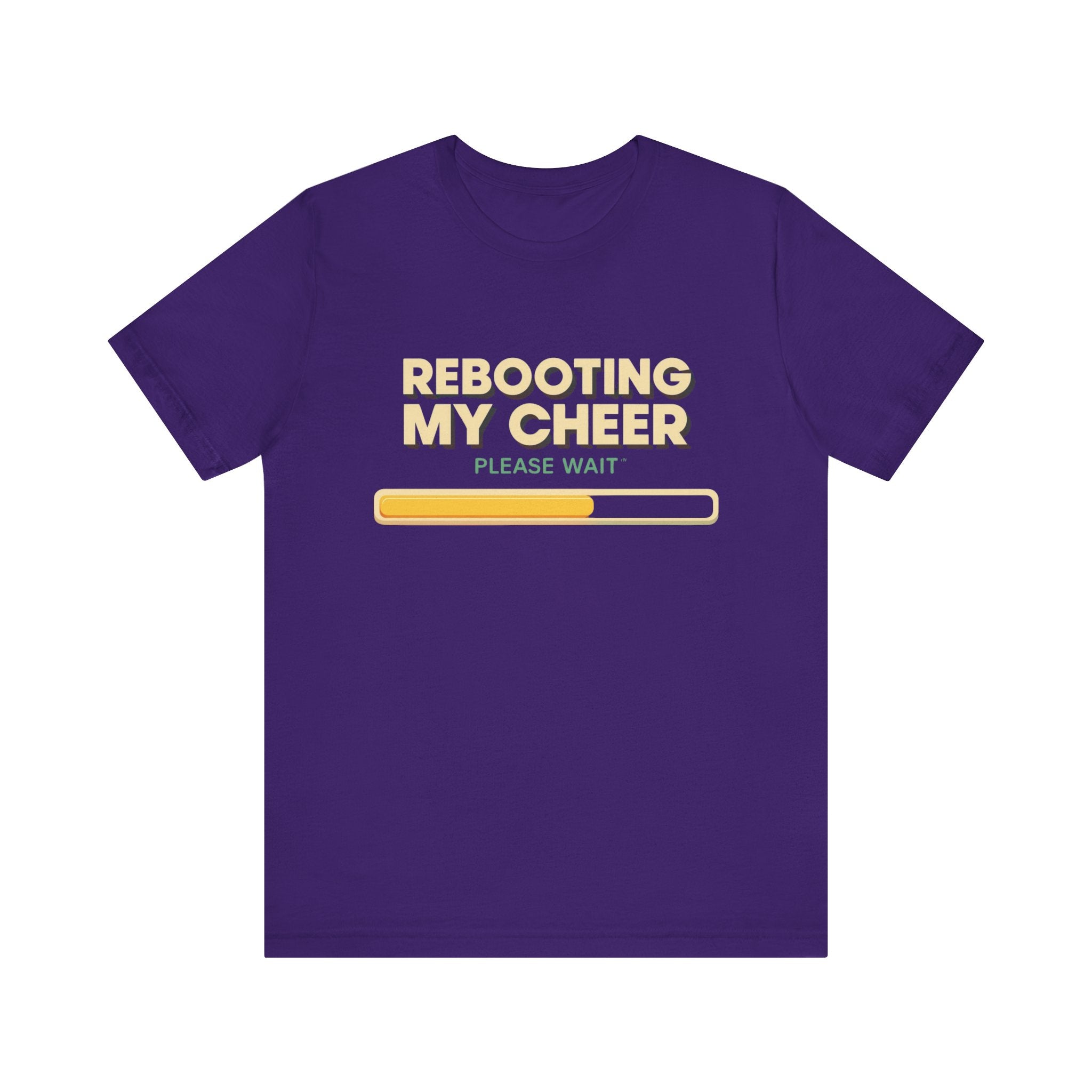 Rebooting My Cheer Tee - Fun Unisex Jersey Short Sleeve Shirt for Casual Comfort