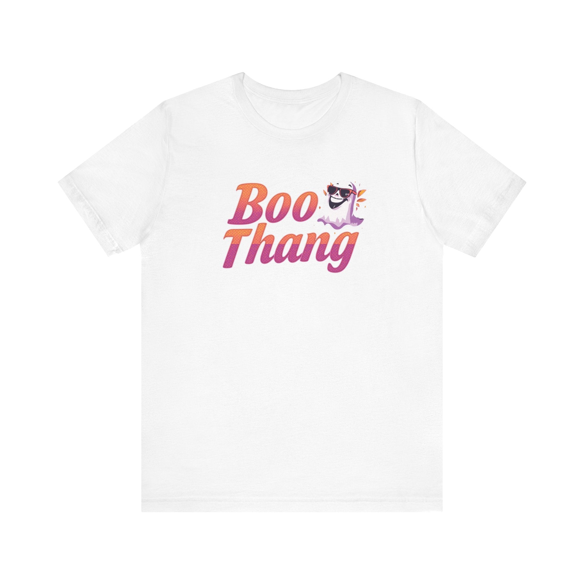 Boo Thang Graphic Tee - Fun Unisex Jersey Short Sleeve T-Shirt, Casual Wear, Gift for Friends, Halloween Apparel, Cute Cat Lover Tee