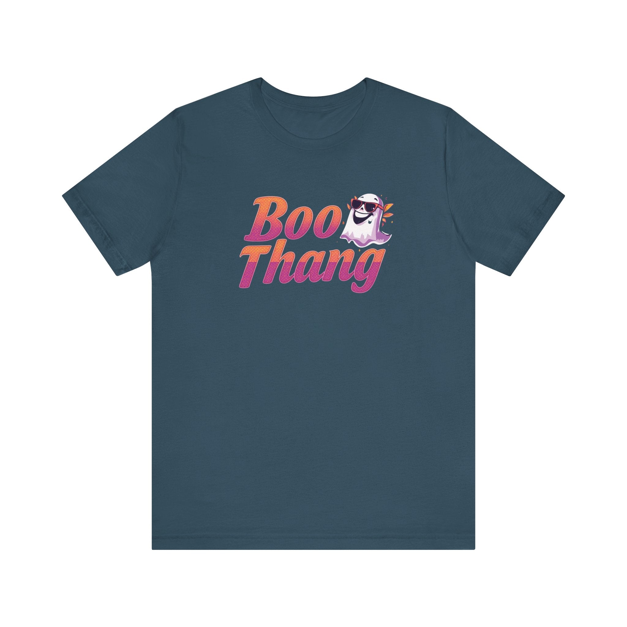 Boo Thang Graphic Tee - Fun Unisex Jersey Short Sleeve T-Shirt, Casual Wear, Gift for Friends, Halloween Apparel, Cute Cat Lover Tee