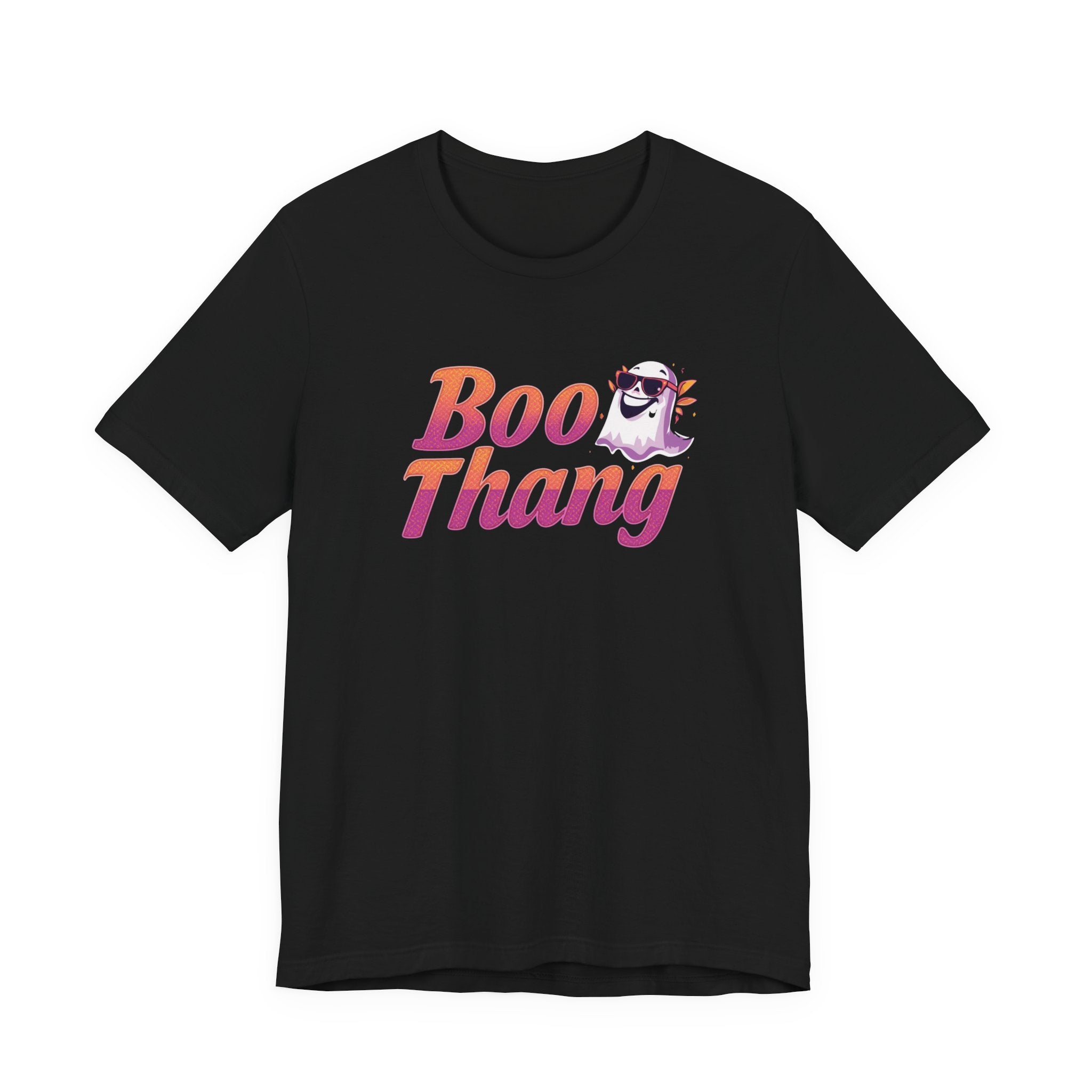 Boo Thang Graphic Tee - Fun Unisex Jersey Short Sleeve T-Shirt, Casual Wear, Gift for Friends, Halloween Apparel, Cute Cat Lover Tee