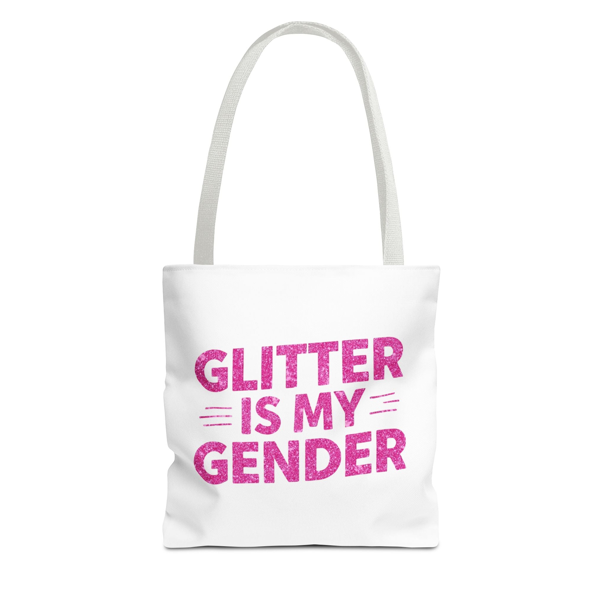 Glitter Is My Gender Tote Bag, Stylish Shopping Tote, LGBTQ+ Pride Accessory, Statement Bag, Eco-Friendly Gift, Daily Use Carryall