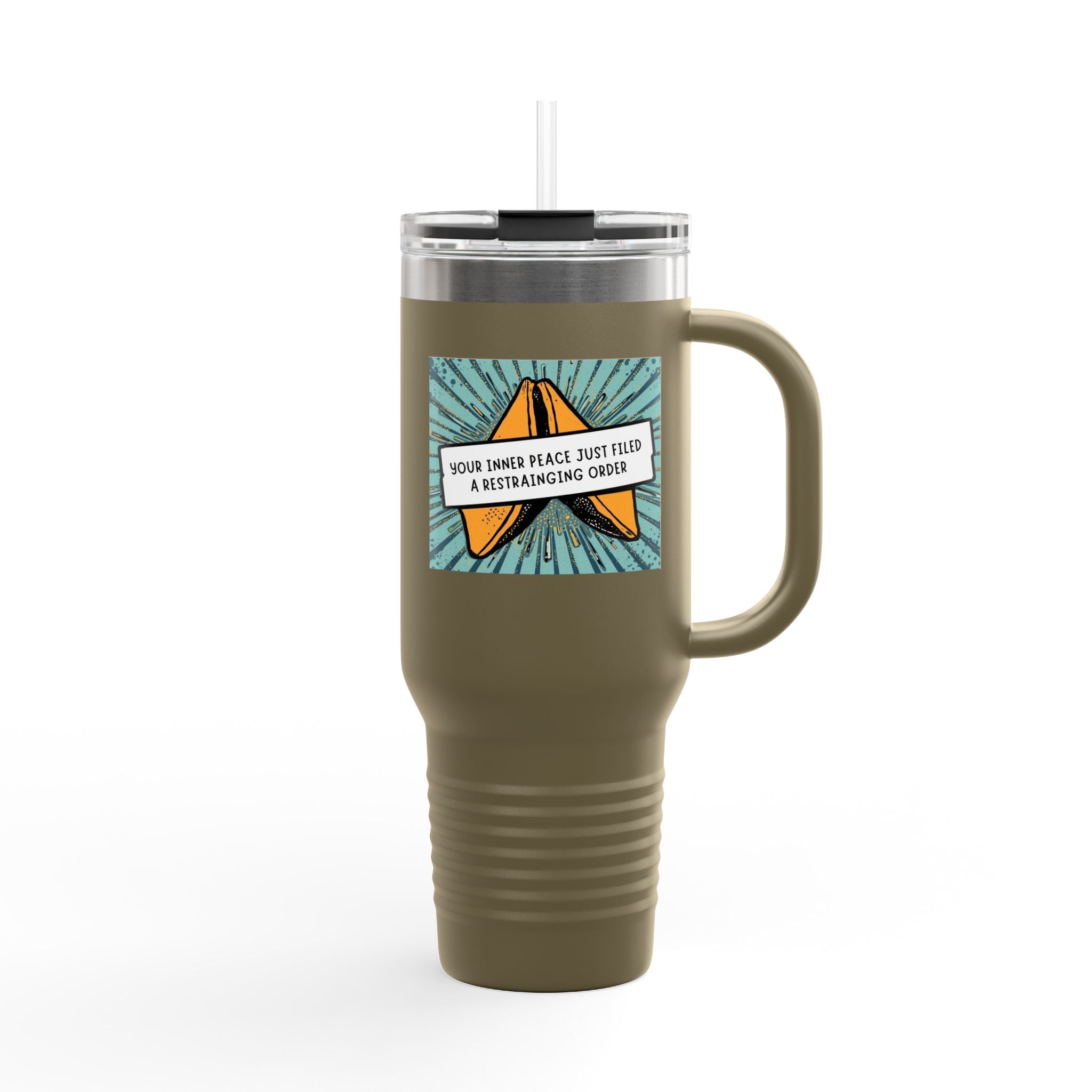 Vibrant Insulated Travel Mug, Adventure-Ready Drinkware, Perfect Gift for Coffee Lovers, Eco-Friendly Travel Mug, Fun Summer Accessory