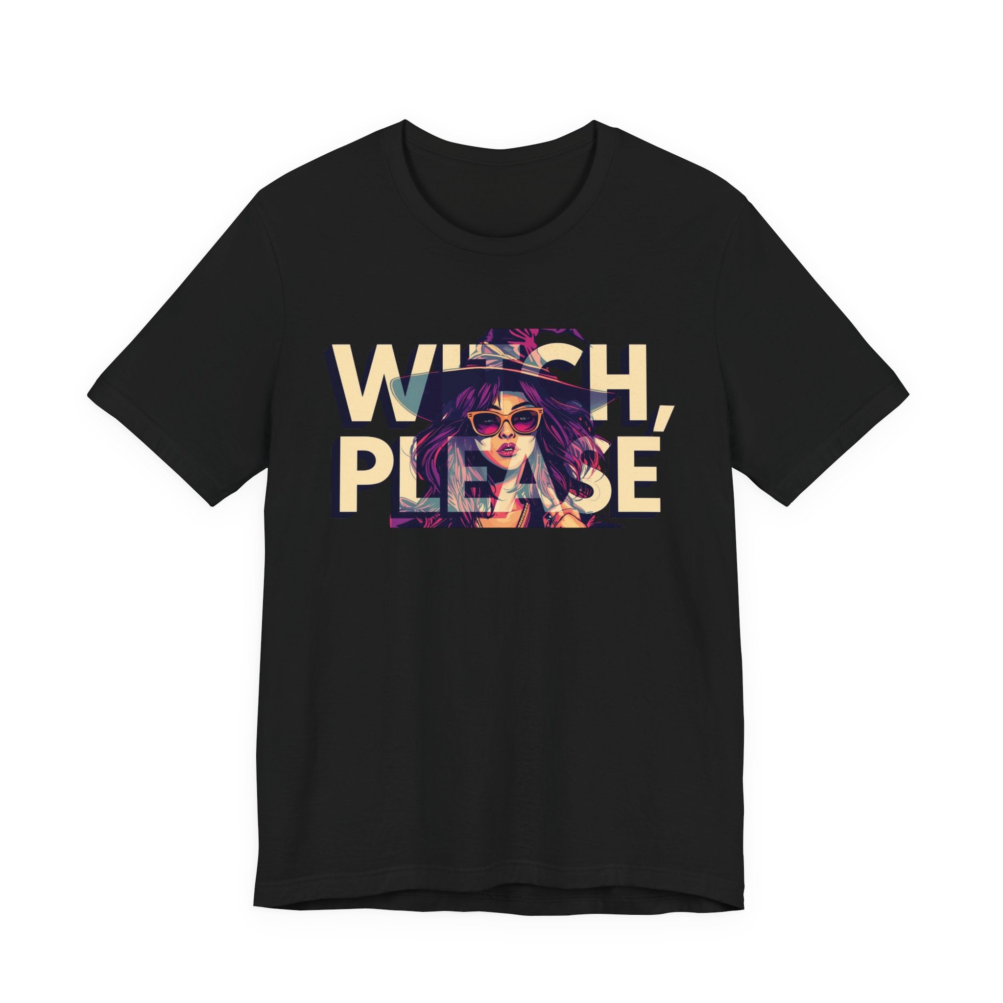 "Witch Please" Funny Halloween Tee, Unisex Jersey Short Sleeve Tee