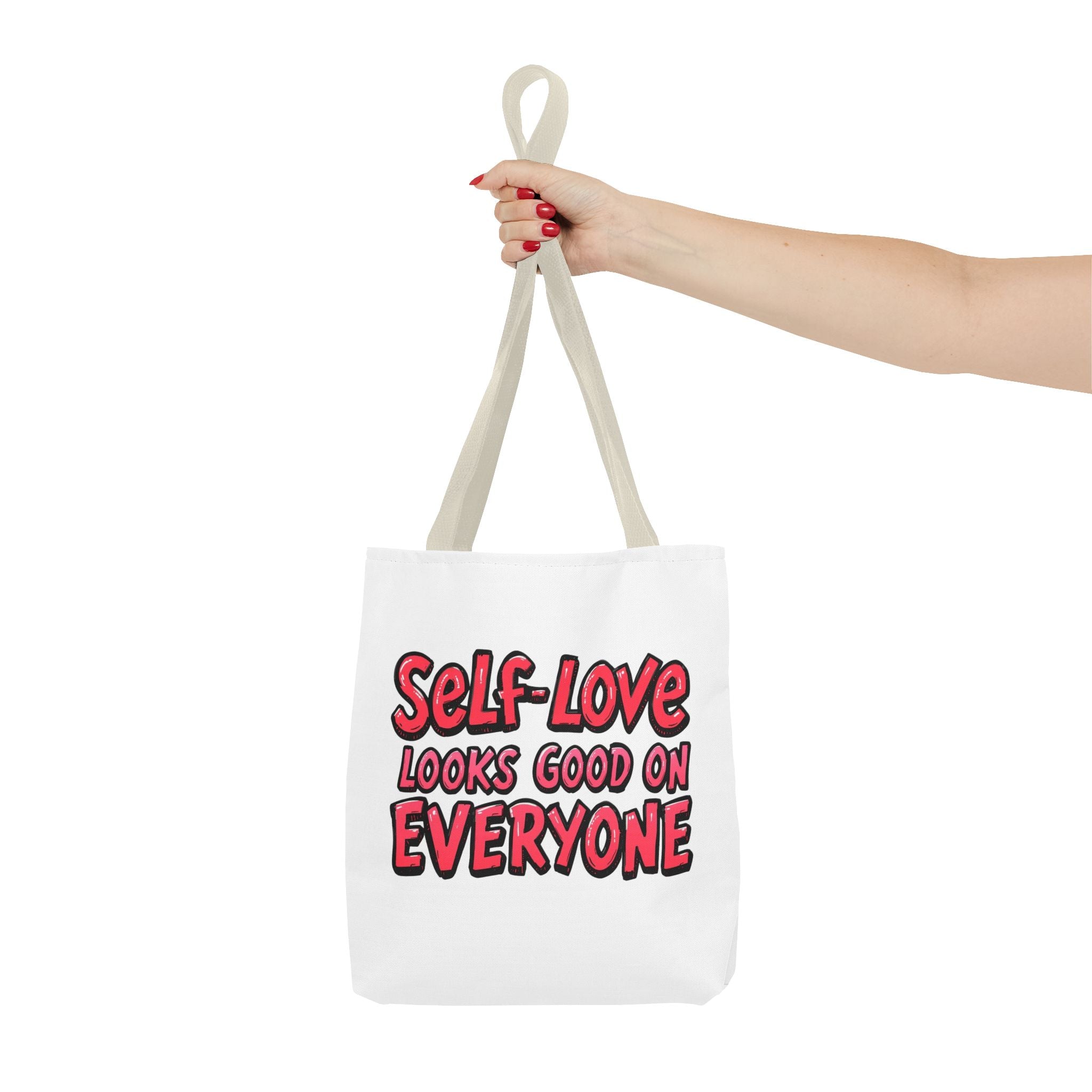 Self-Love Tote Bag, Motivational Bag, Gift for Her, Eco-Friendly Carryall, Affirmation Tote