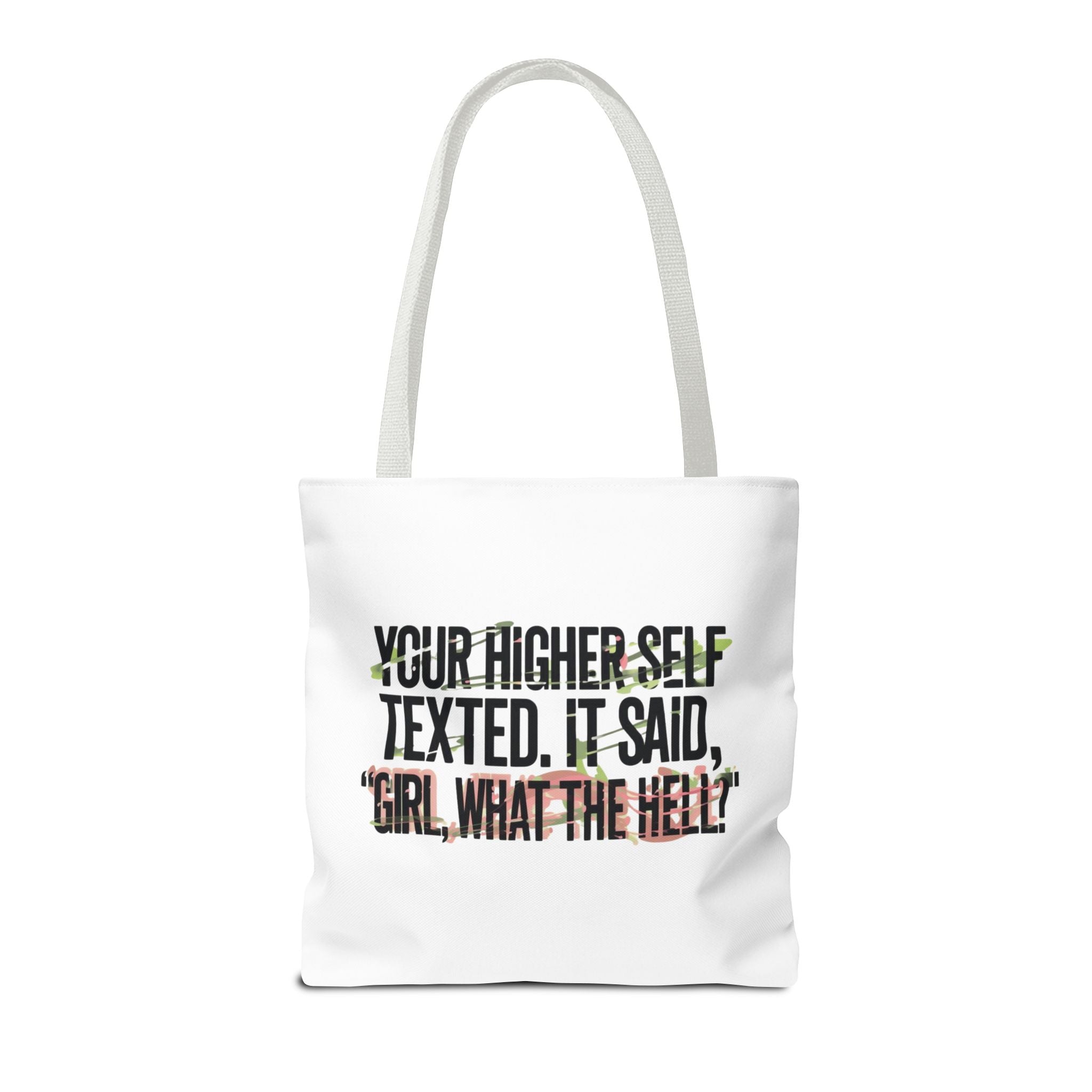 Vibrant Tote Bag - Your Higher Self Texted, Chic Accessory, Gift for Her, Inspirational, Everyday Use, Shopping Bag