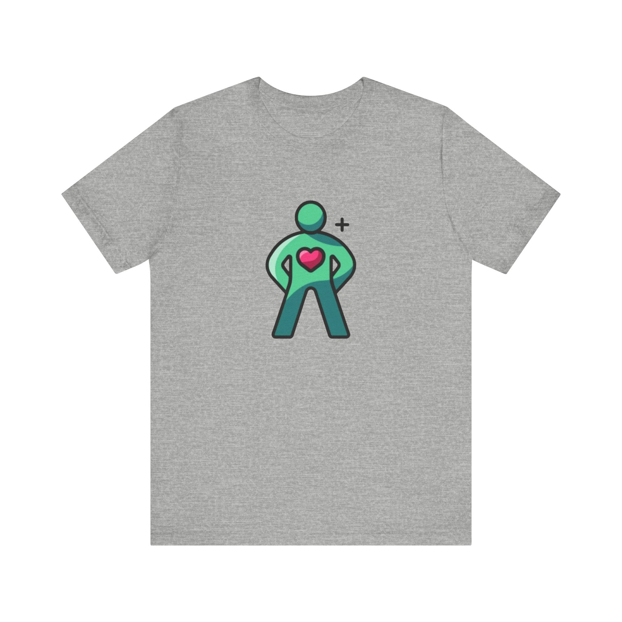 Body Positive Hero Unisex Tee - Fun Graphic T-Shirt for Wellness, Exercise, Fitness, Gym, Gift for Health Enthusiasts