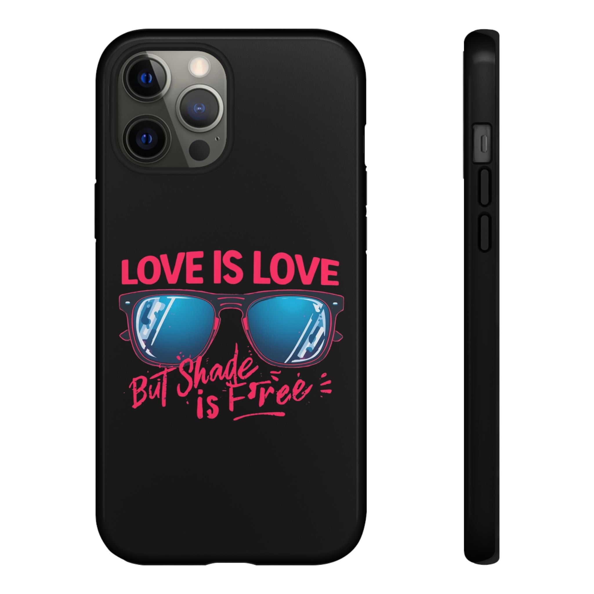 Love Is Love Phone Case, Fun Sunglasses Design, Unique Phone Accessory, Colorful Cell Phone Cover