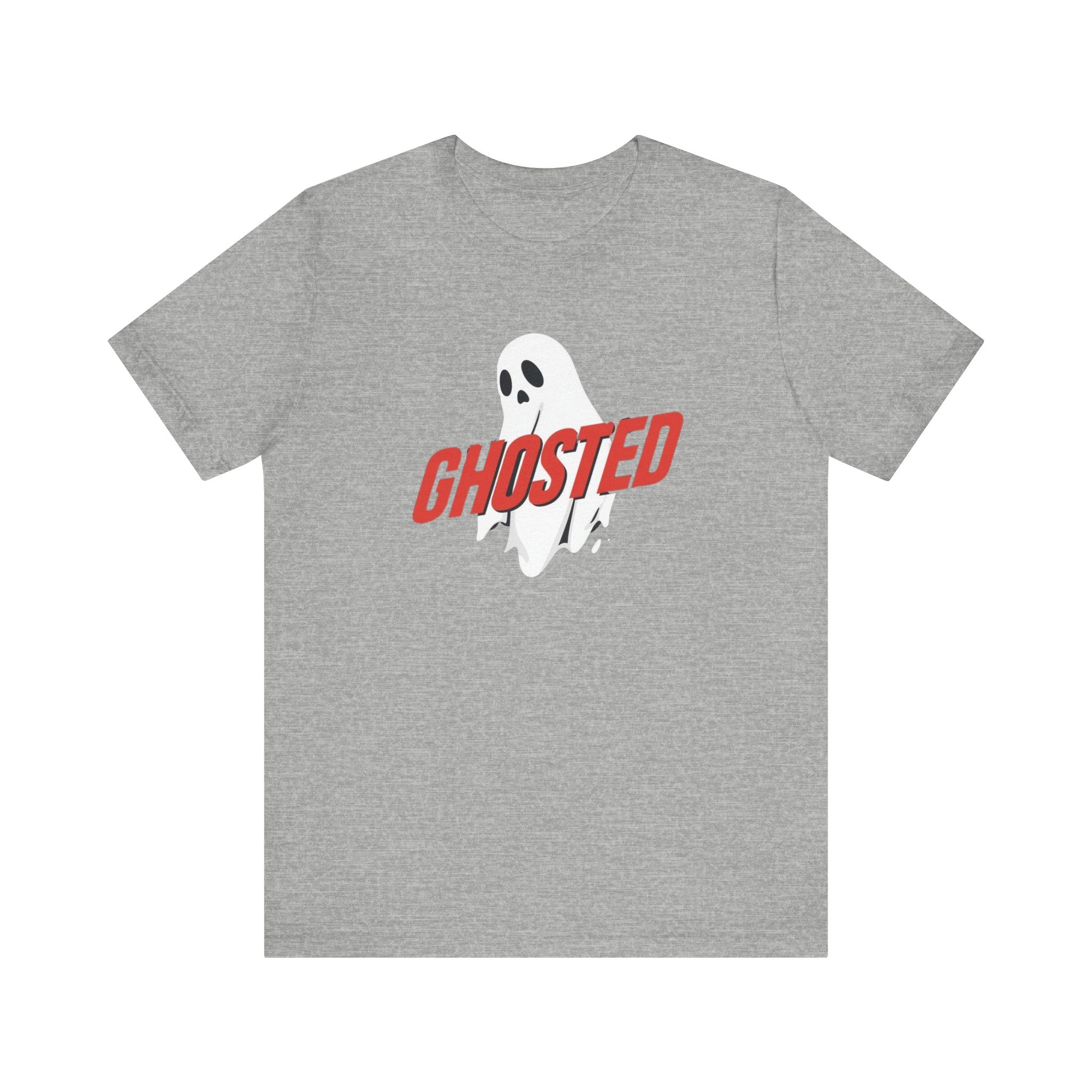 Ghosted Short Sleeve Tee, Fun Graphic T-Shirt, Casual Halloween Tee, Gift for Ghost Lovers, Halloween Costume Shirt, Spooky Graphic Tee