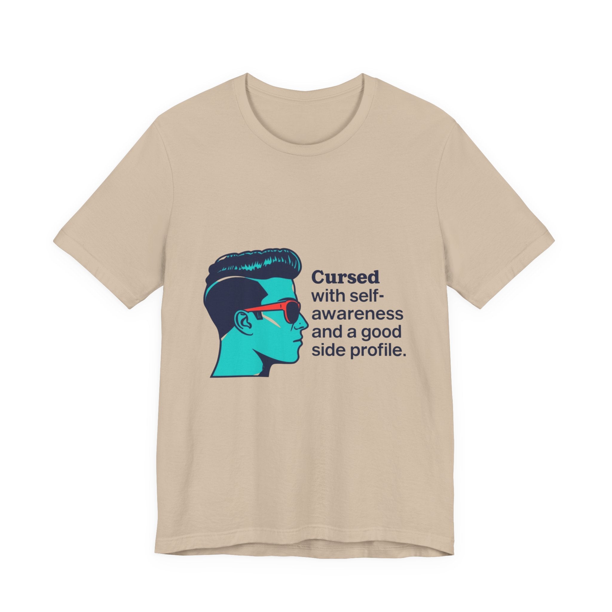 Cursed Self-Awareness T-Shirt, Funny Tee, Gift for Him, Casual Wear, Humor Shirt, Unique Gift Idea
