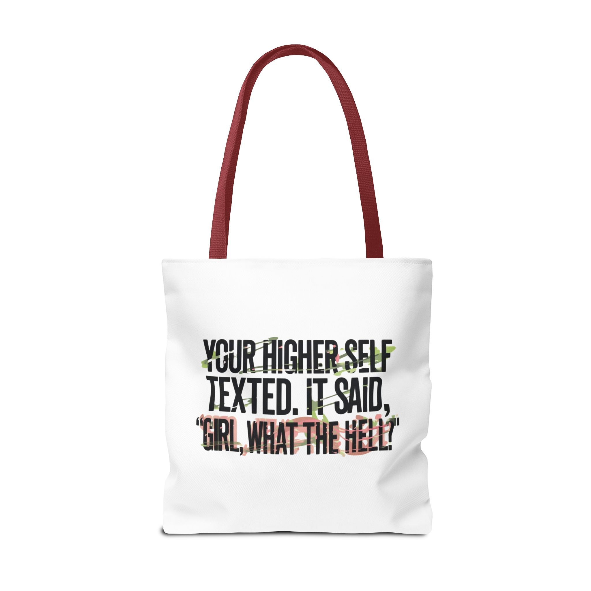 Vibrant Tote Bag - Your Higher Self Texted, Chic Accessory, Gift for Her, Inspirational, Everyday Use, Shopping Bag