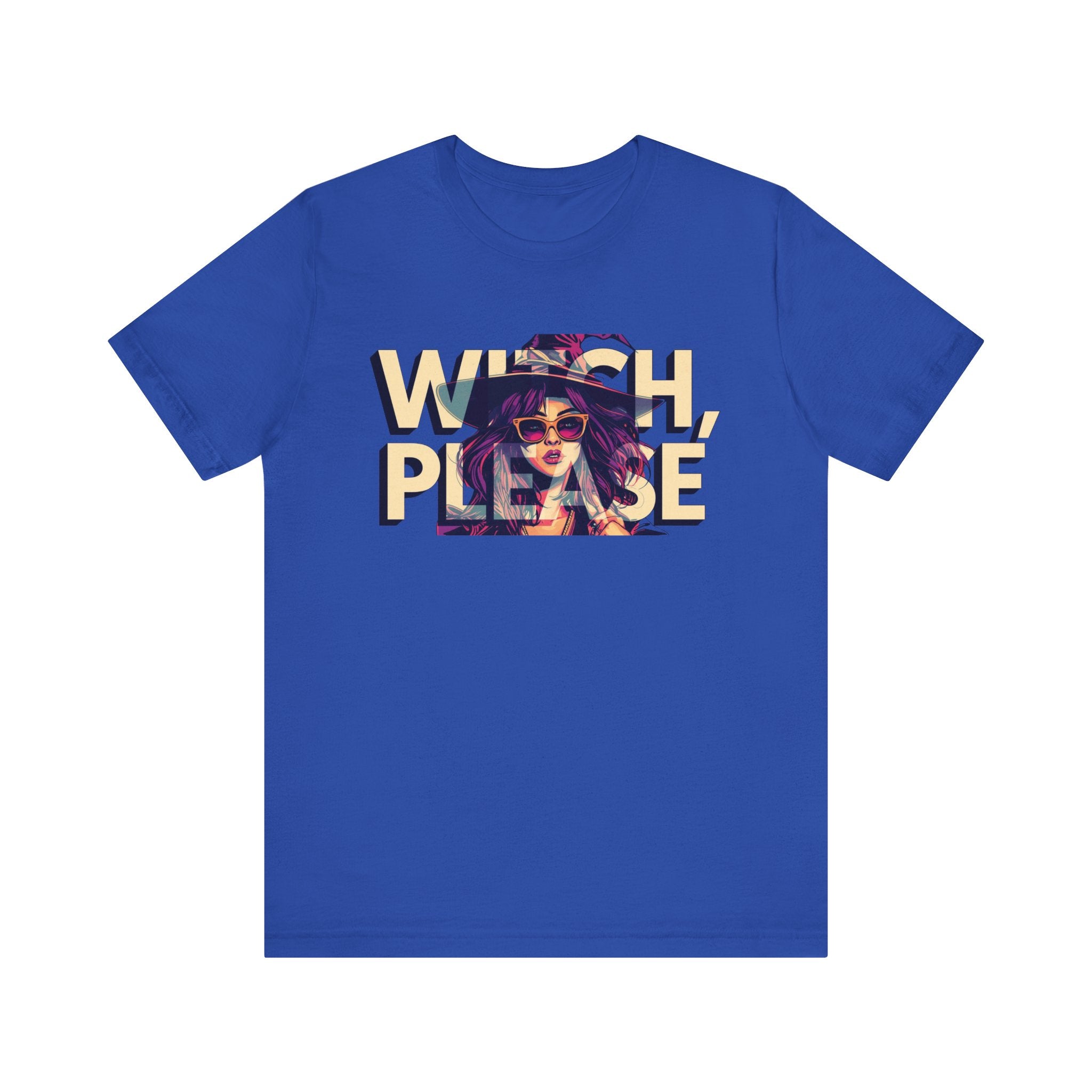 "Witch Please" Funny Halloween Tee, Unisex Jersey Short Sleeve Tee