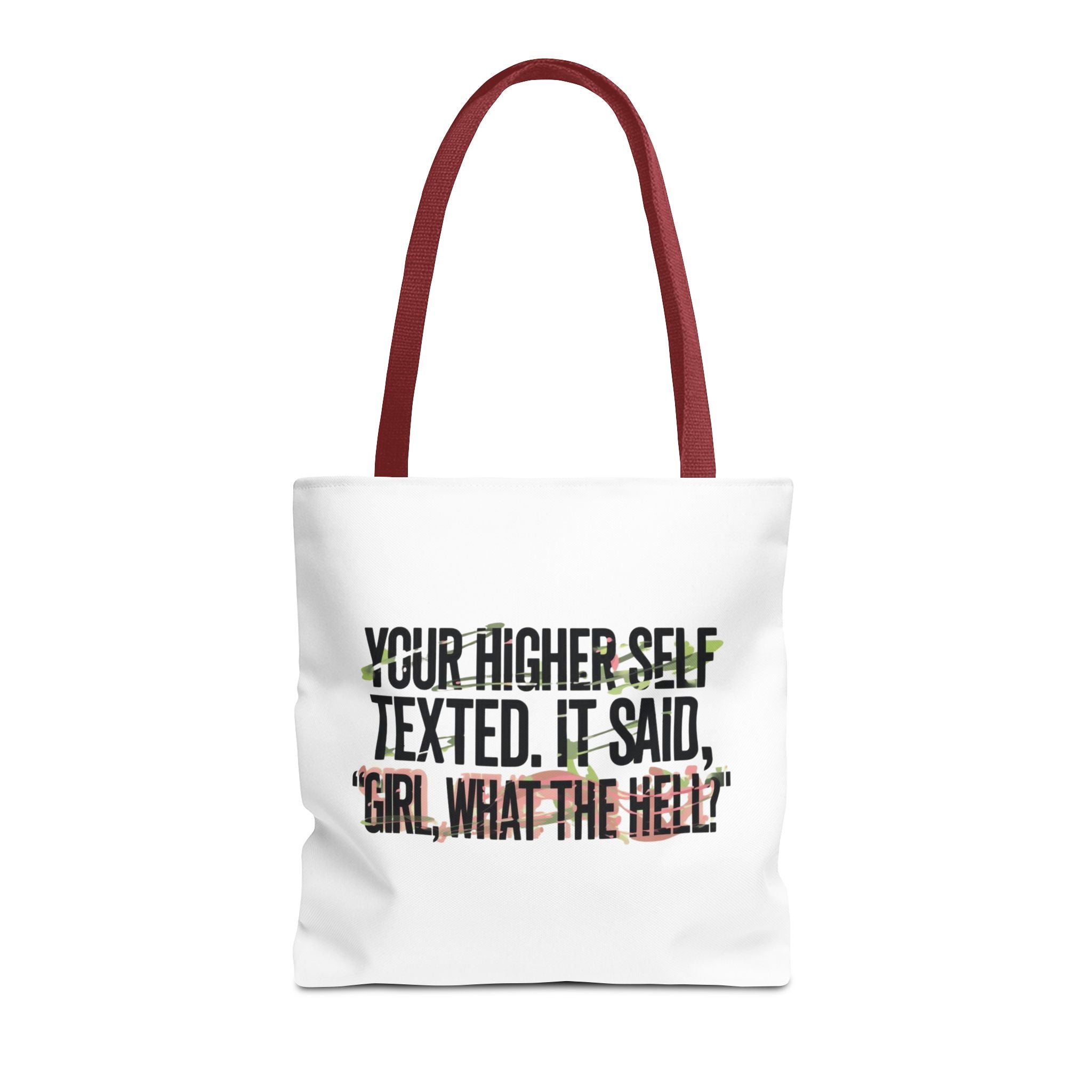 Vibrant Tote Bag - Your Higher Self Texted, Chic Accessory, Gift for Her, Inspirational, Everyday Use, Shopping Bag