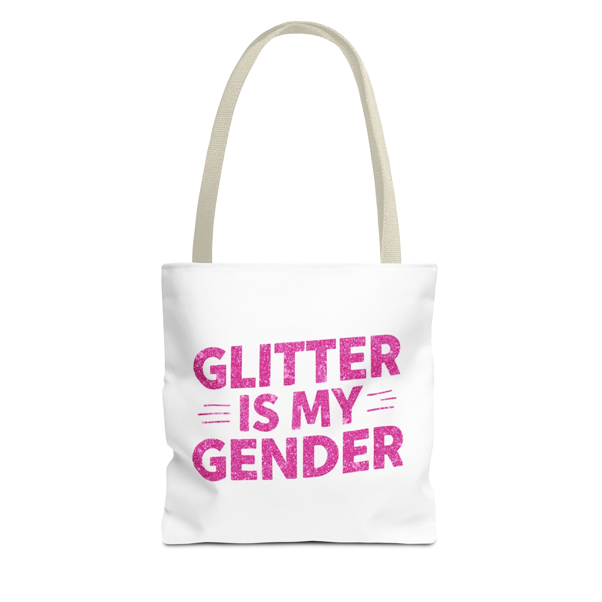 Glitter Is My Gender Tote Bag, Stylish Shopping Tote, LGBTQ+ Pride Accessory, Statement Bag, Eco-Friendly Gift, Daily Use Carryall