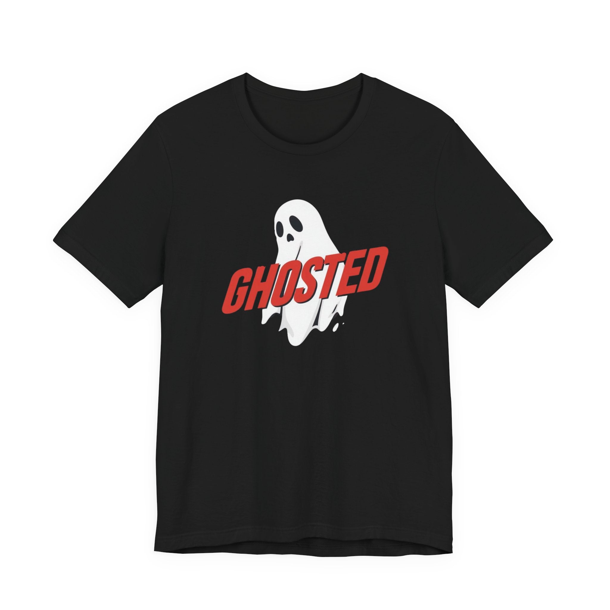 Ghosted Short Sleeve Tee, Fun Graphic T-Shirt, Casual Halloween Tee, Gift for Ghost Lovers, Halloween Costume Shirt, Spooky Graphic Tee