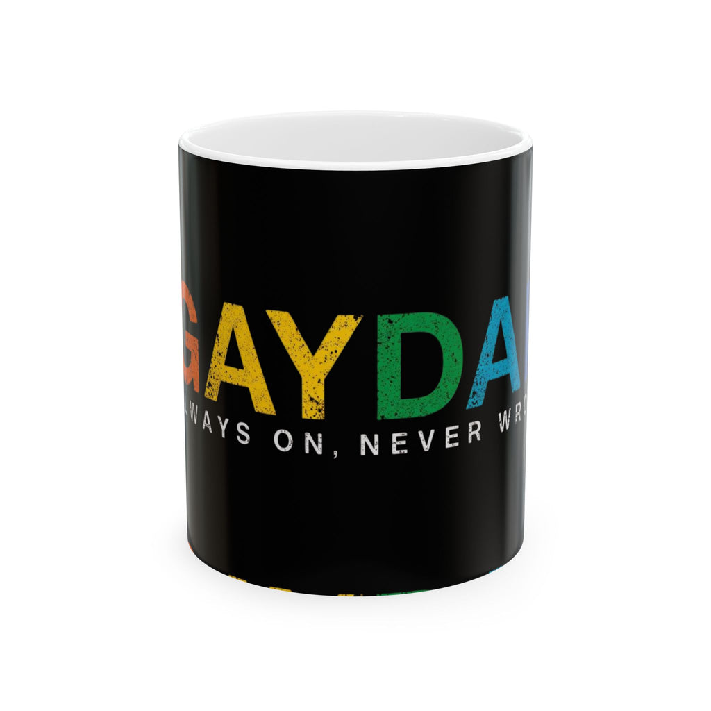 Pride-Themed Ceramic Mug | LGBTQ+ Coffee Cup, Gay Day Gifts, Rainbow Mug, Unique Decor, Everyday Use, Celebrate Equality