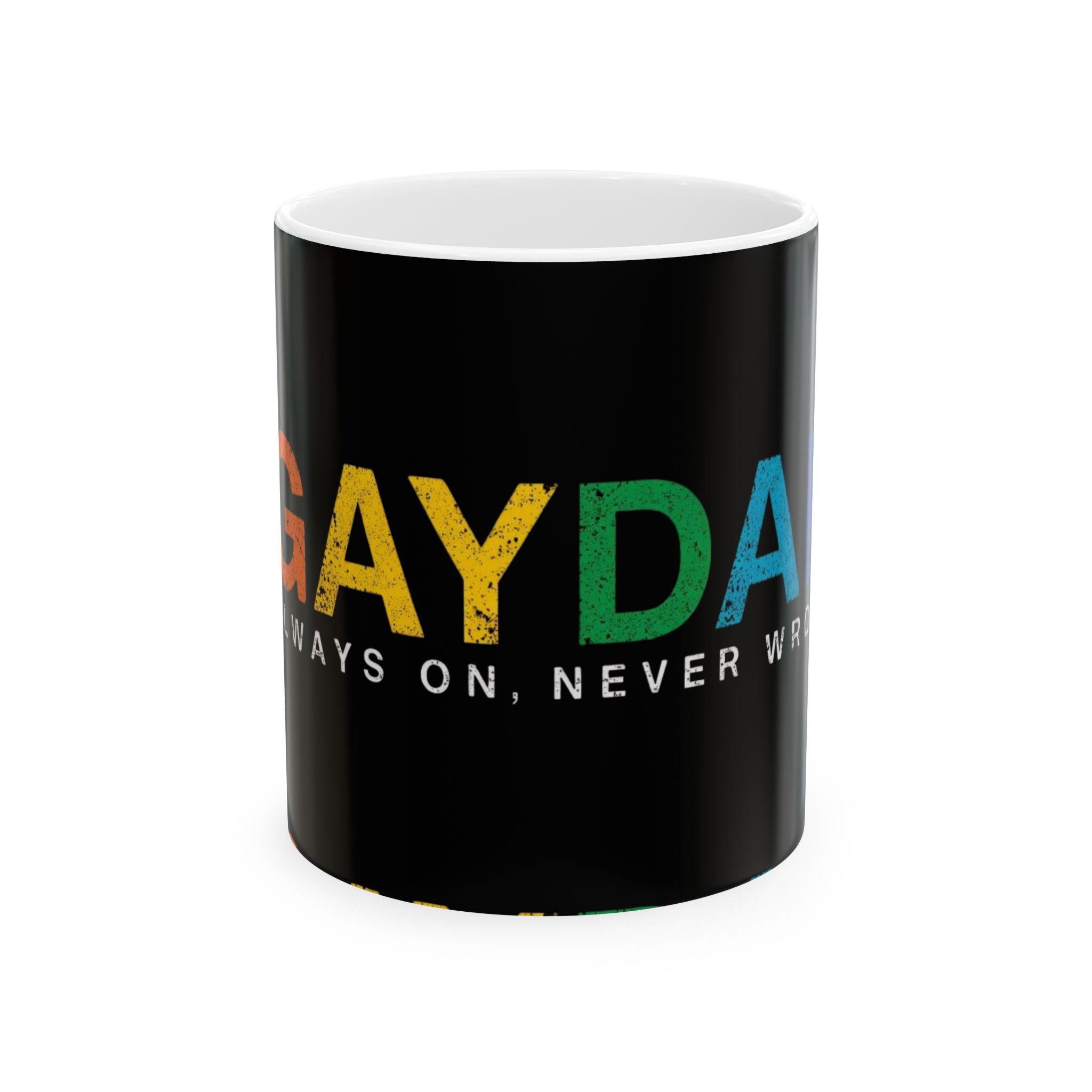 Pride-Themed Ceramic Mug | LGBTQ+ Coffee Cup, Gay Day Gifts, Rainbow Mug, Unique Decor, Everyday Use, Celebrate Equality